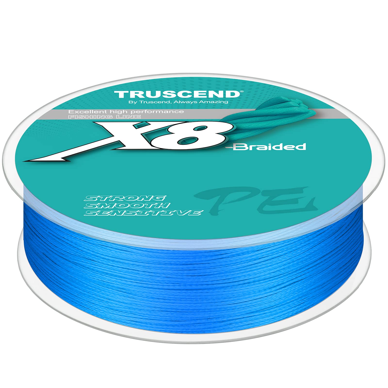 TRUSCEND X8 Pro Grade Tournament Braided Fishing Line, Ultra Thin & More  Power, Sensitive, Precise Cast, Softer & Smoother, Abrasion Resistant, No  Stretch, Zero Memory, by Top World OEM Manufactory 10lb/0.10mm/328yds Blue