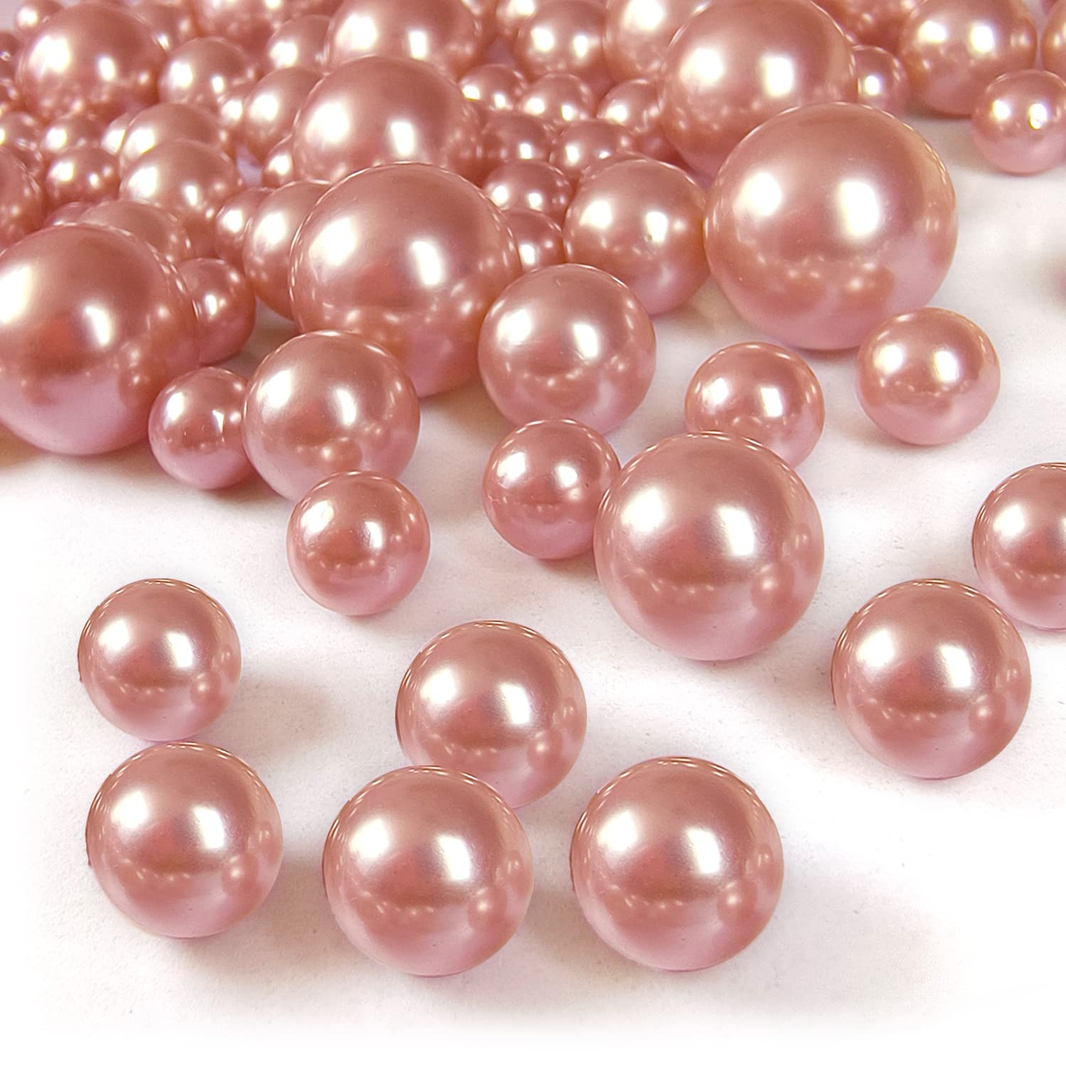 Vintage Acrylic White No-Hole Faux pearls 3.5mm - A Grain of Sand