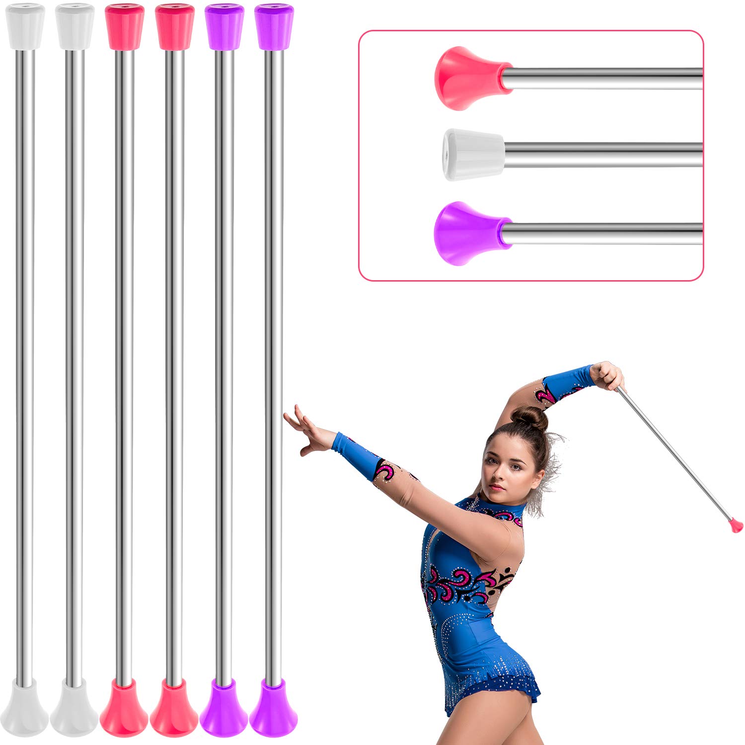 Schylling Twirling Baton - Metal Kids Baton - Rubberized Ends In