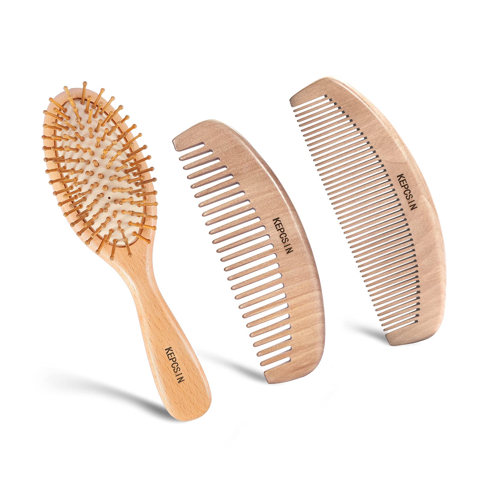 Buy COOLBABY Hair Comb Natural Wooden Paddle Hair Brush With Air Cushion  Combs For Scalp Massage Anti-static No Hair Tangle Comb Online Shop On  Carrefour UAE | Wood Hair Brush Comb Bamboo