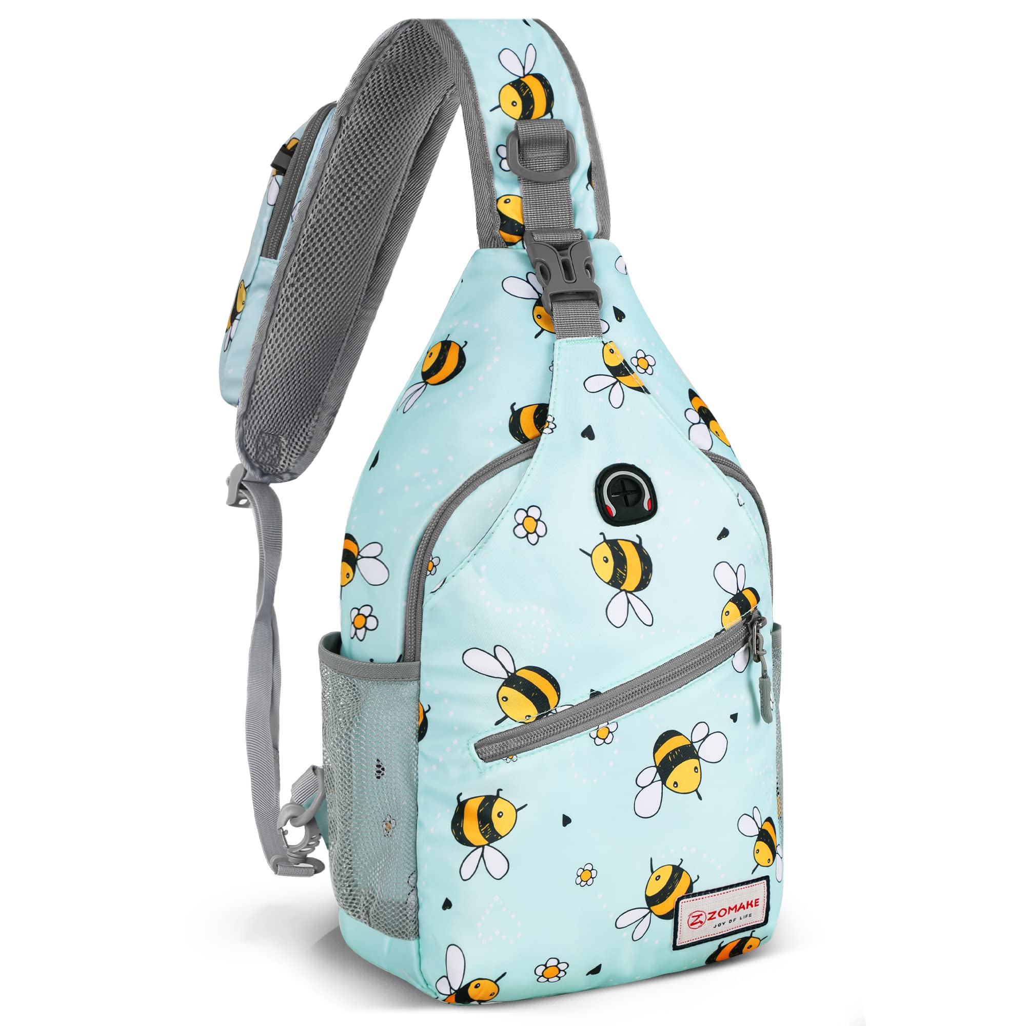 Cute Bumblebee Pattern Backpack Sling Bag for Women Men Crossbody Shoulder  Bag Lightweight Daypack for Hiking Travel 