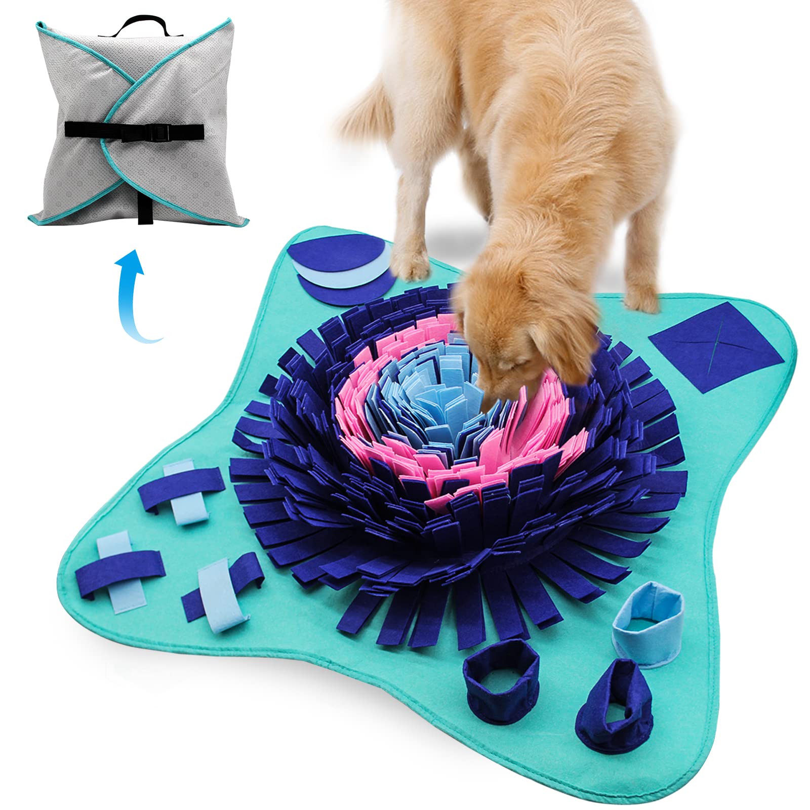 PET ARENA Snuffle Mat for Dogs - 25 x 25 Dog Snuffle Mat Interactive Feed  Game for Boredom, Encourages Natural Foraging Skills and Stress Relief for  Small/ Medium/ Large Dogs
