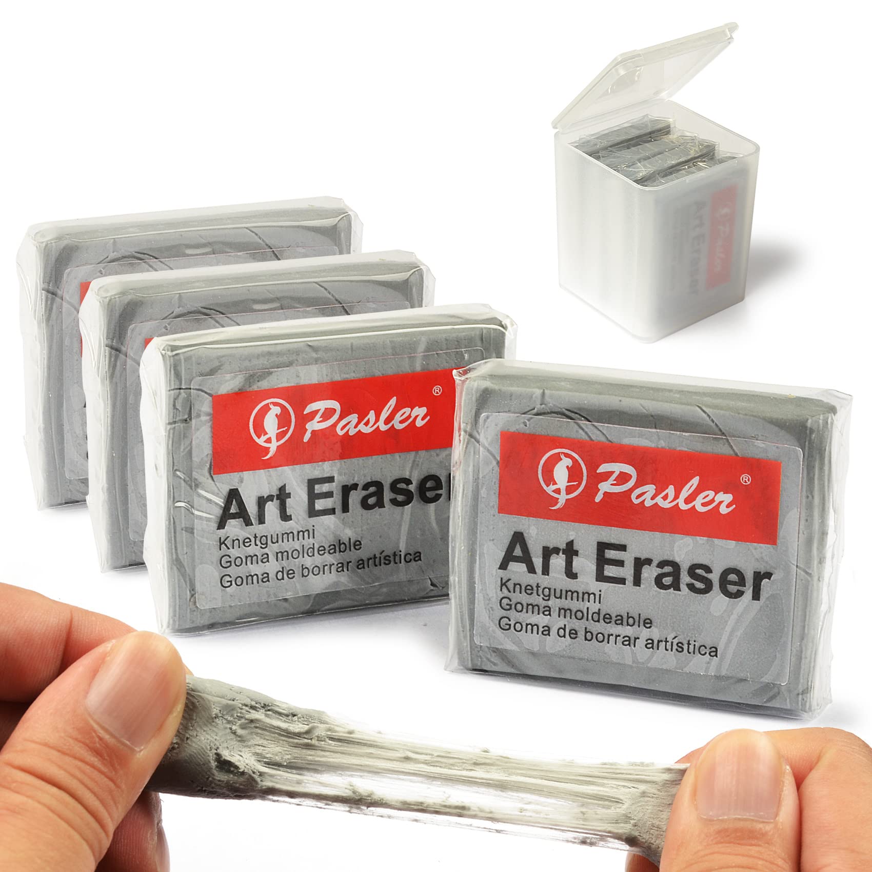 Pasler kneaded Eraser Grey 4 Pack - Blend Shade Smooth Correct and Brighten  Your Sketches and Drawings Set of 4