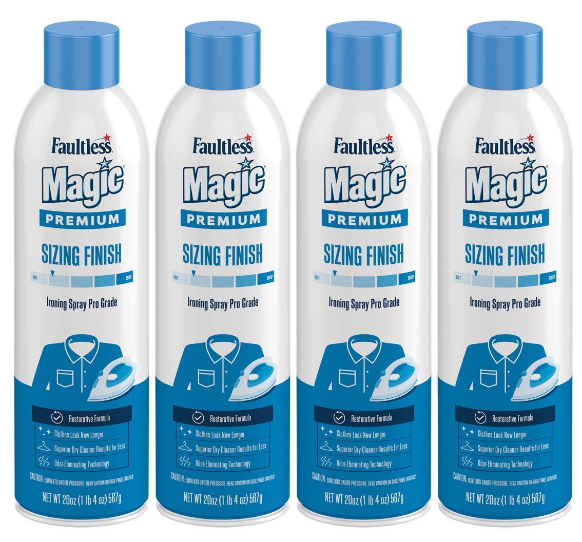 2x Faultless Starch Magic Fabric Light Finish Ironing Spray Sizing 20 Oz  2pcs for sale online