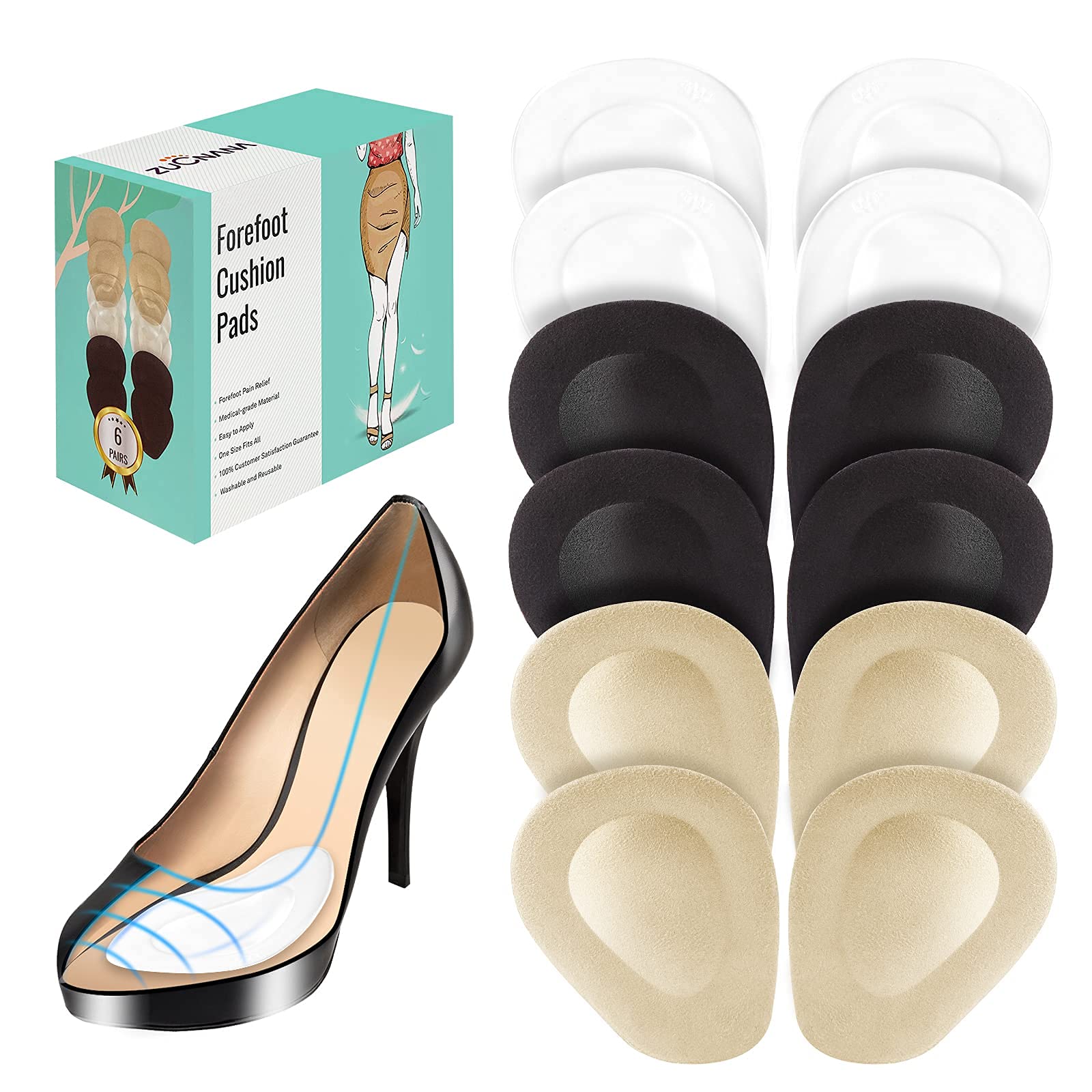 Amazon.com: 12 Pairs Shoe Filler High Heel Cushion Pads Adjustable Toe Filler  Inserts Front Insoles Heel Grips Liner Insert for Preventing Too Big Shoe  from Heel Slipping Blisters Relieve Pain (Elegant Style) :