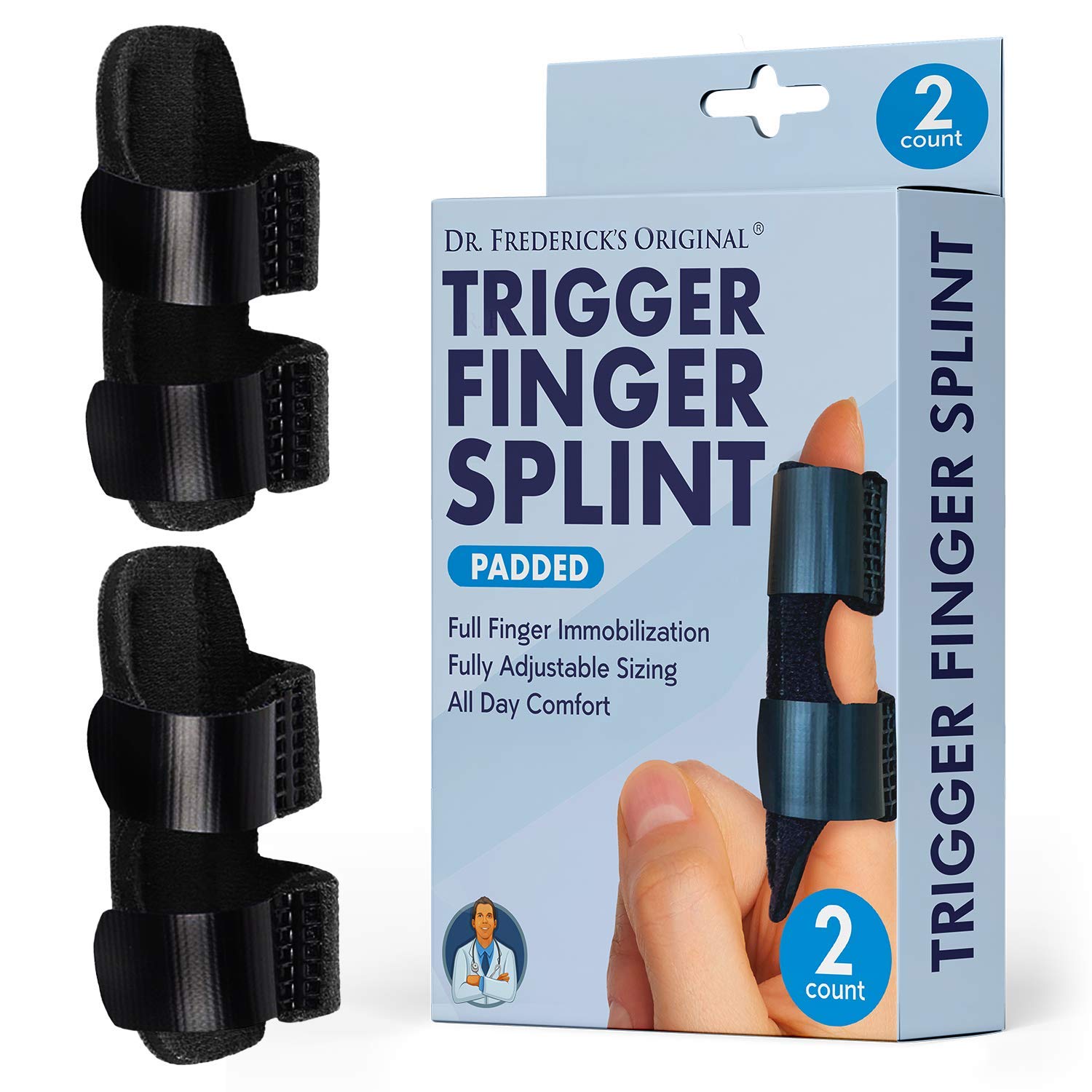 Trigger Finger Splint For Index Middle Ring Finger-tendon Release Pain  Relief Broken Finger(1 pcs, blue) - Walmart.com