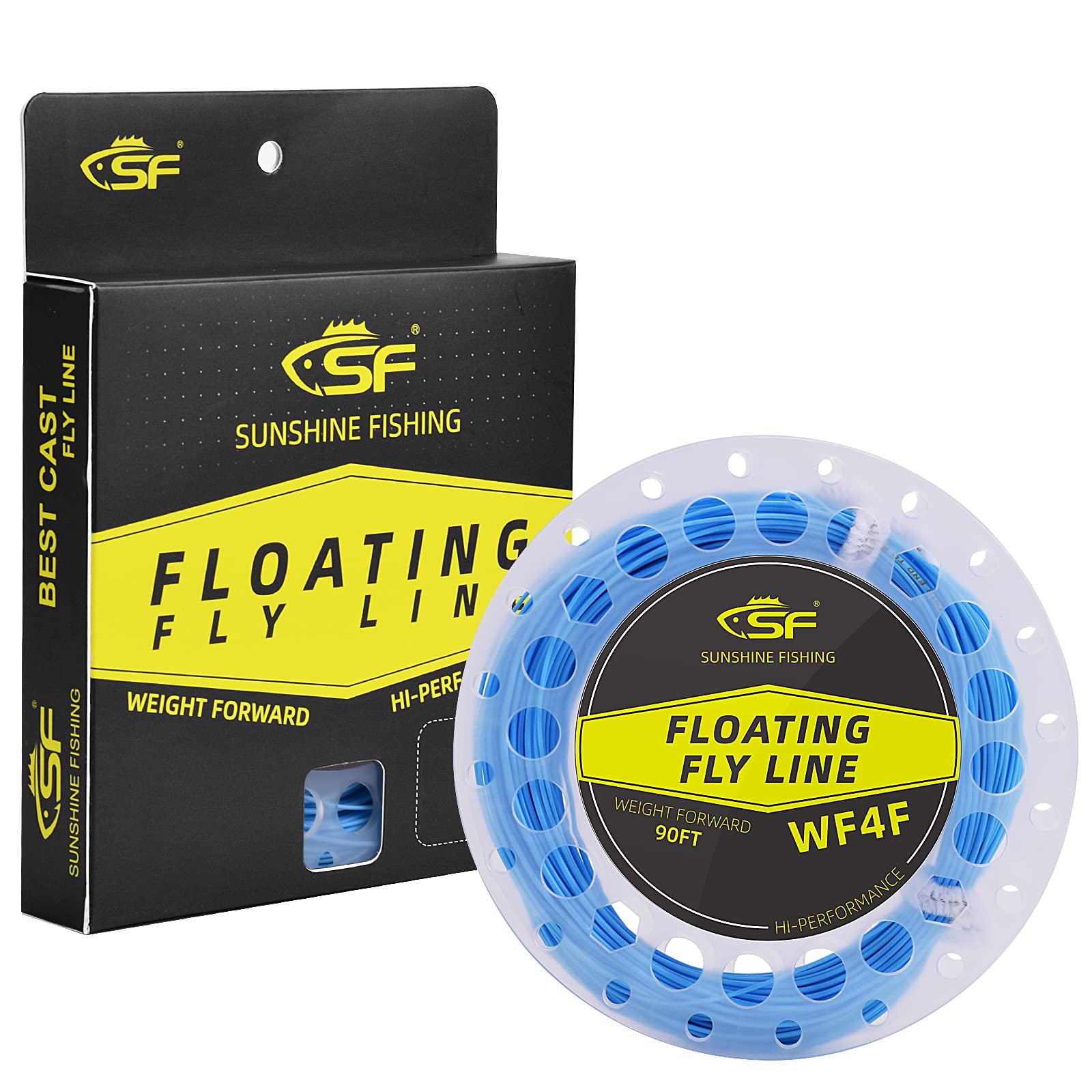 SF Fly Fishing Floating Line with Welded Loop Weight Forward Fly Lines 90FT  WF2 3 4