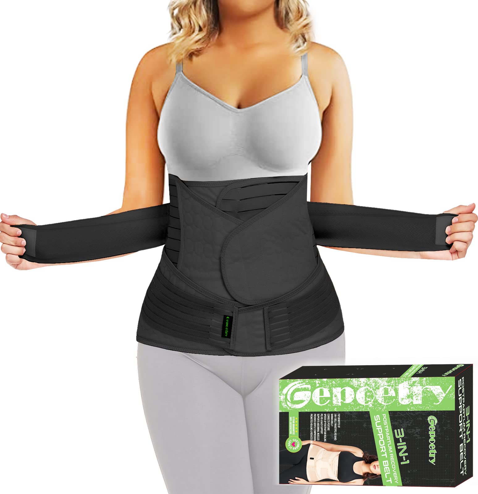 3 in 1 Postpartum Belly Band Wrap Support Recovery Girdles