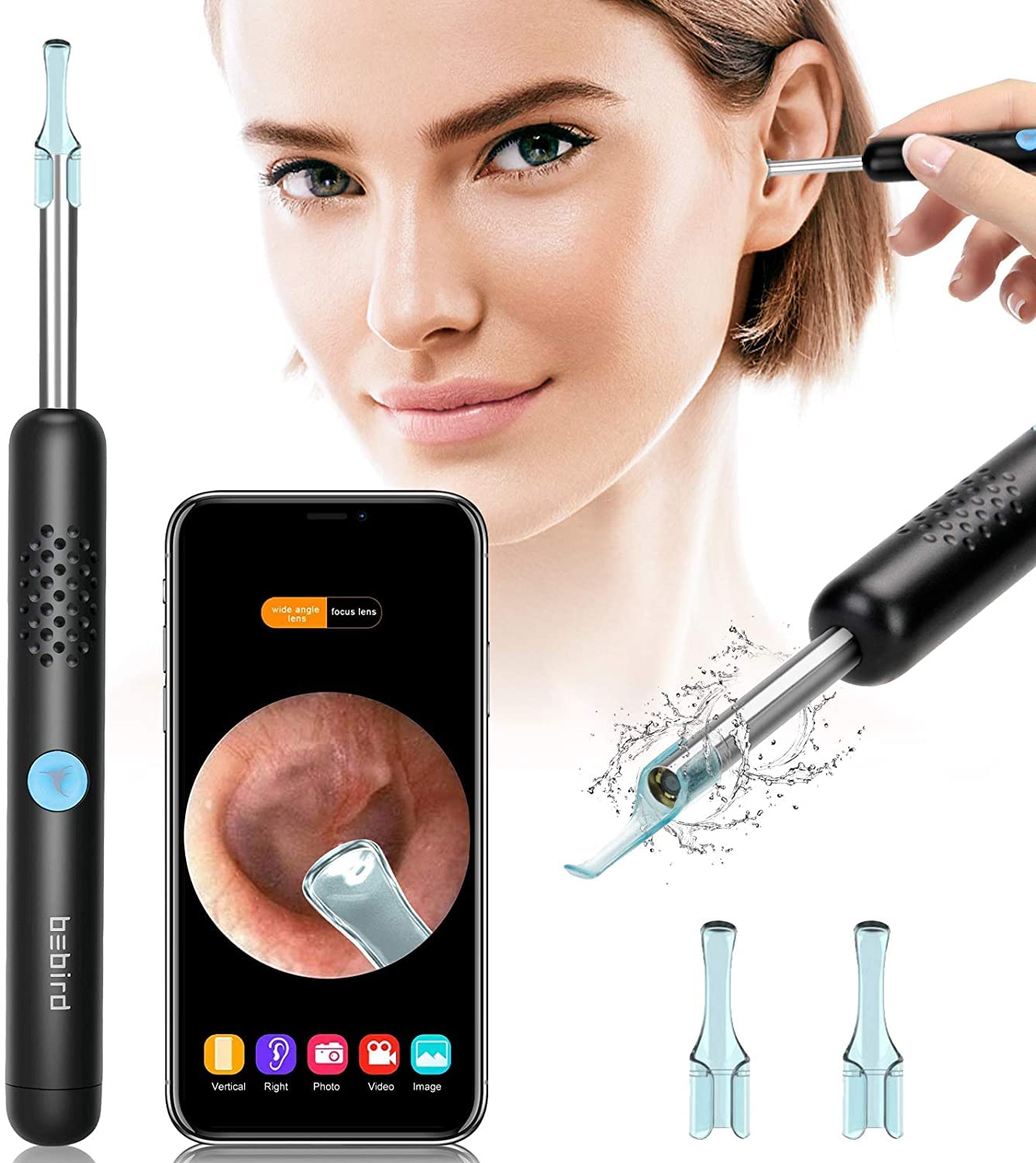 Ear Wax Removal with Camera Wireless Ear Cleaner Tool Kit 1080P