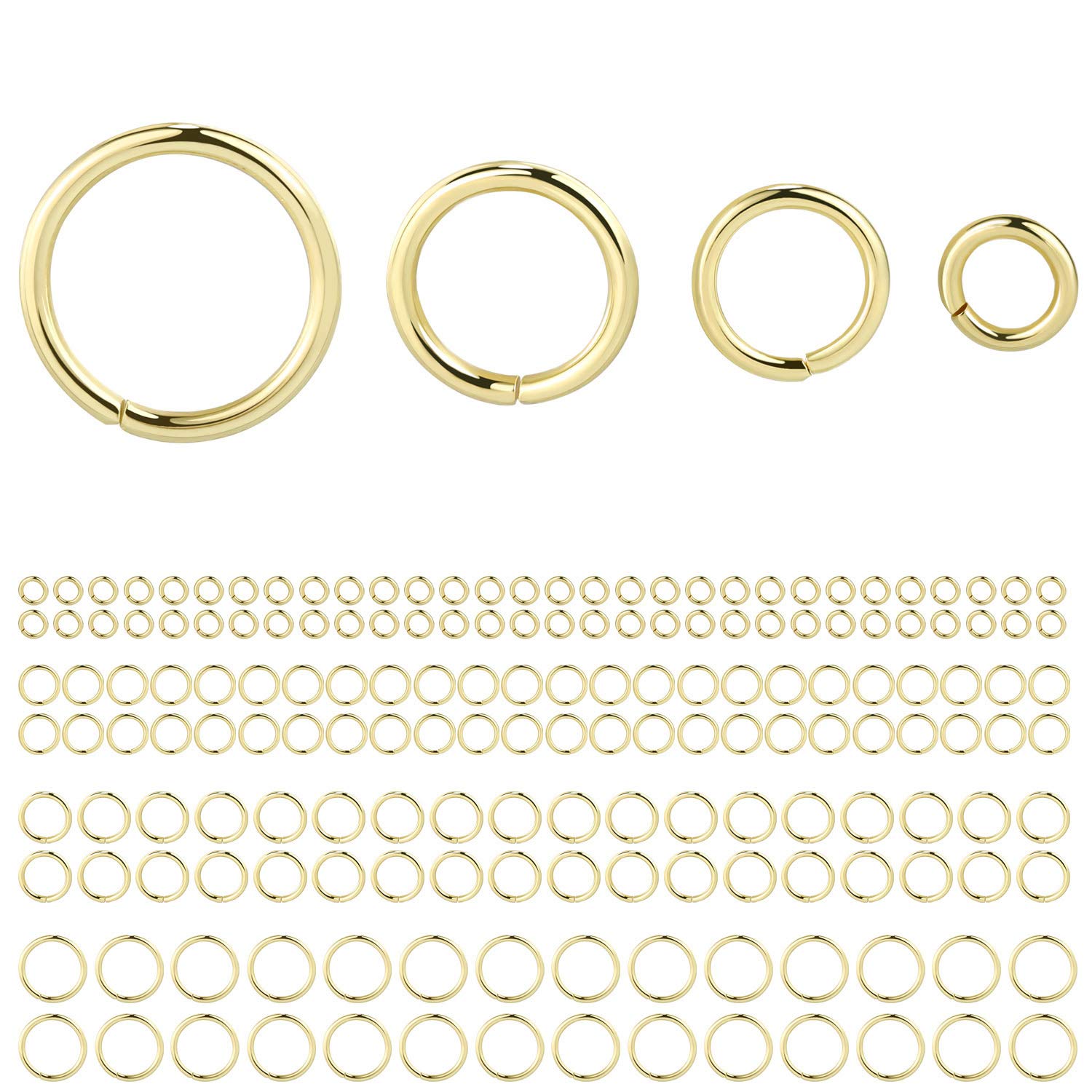 Open Jump Ring 4mm Gold Filled (4-Pcs)