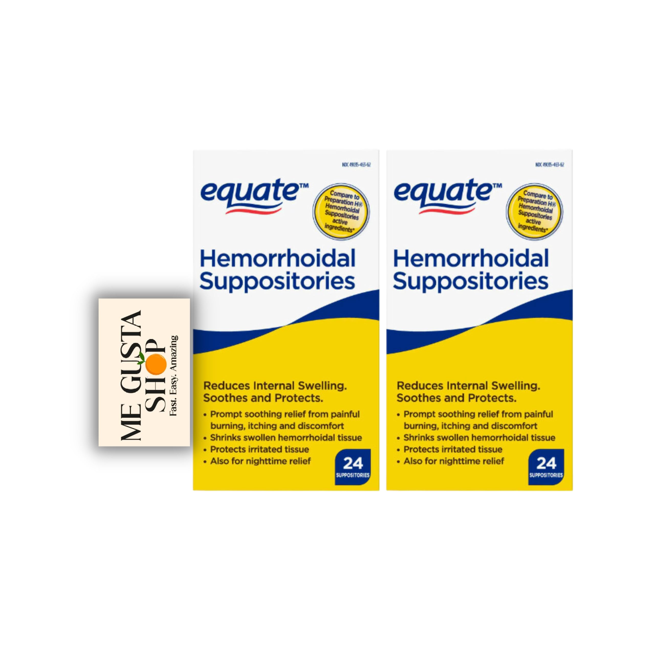 Equate Hemorrhoidal Suppositories - 24 suppositories