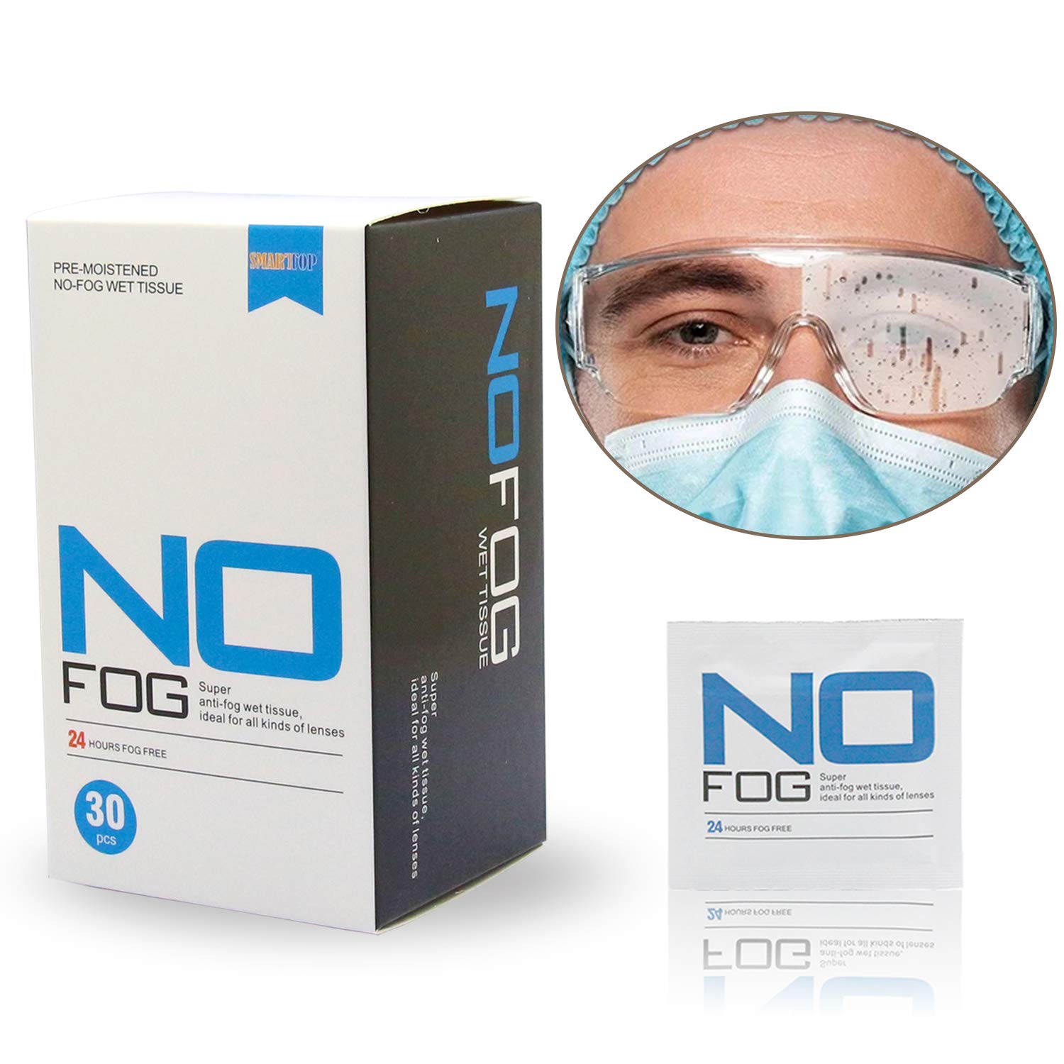 Noble Anti-Fog Pre-Moistened Lens and Screen Cleaning Wipes for Glasses  Eyewear, Smartphones, Camera Lenses, Small Electronic Devices,  Touchscreens