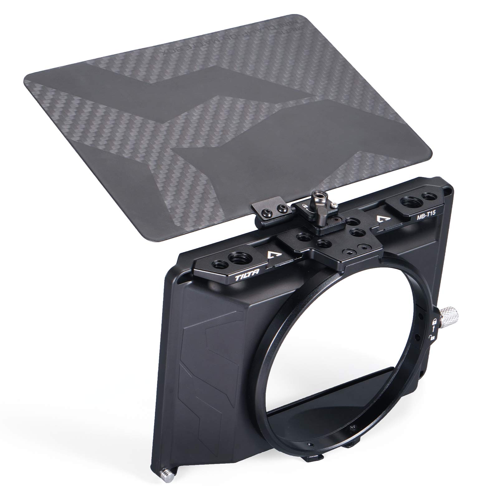 Tiltaing Mini Matte Box - Lightweight Filter Support with Top Flag for DSLR  or Small Cine-Style Cameras Lenses