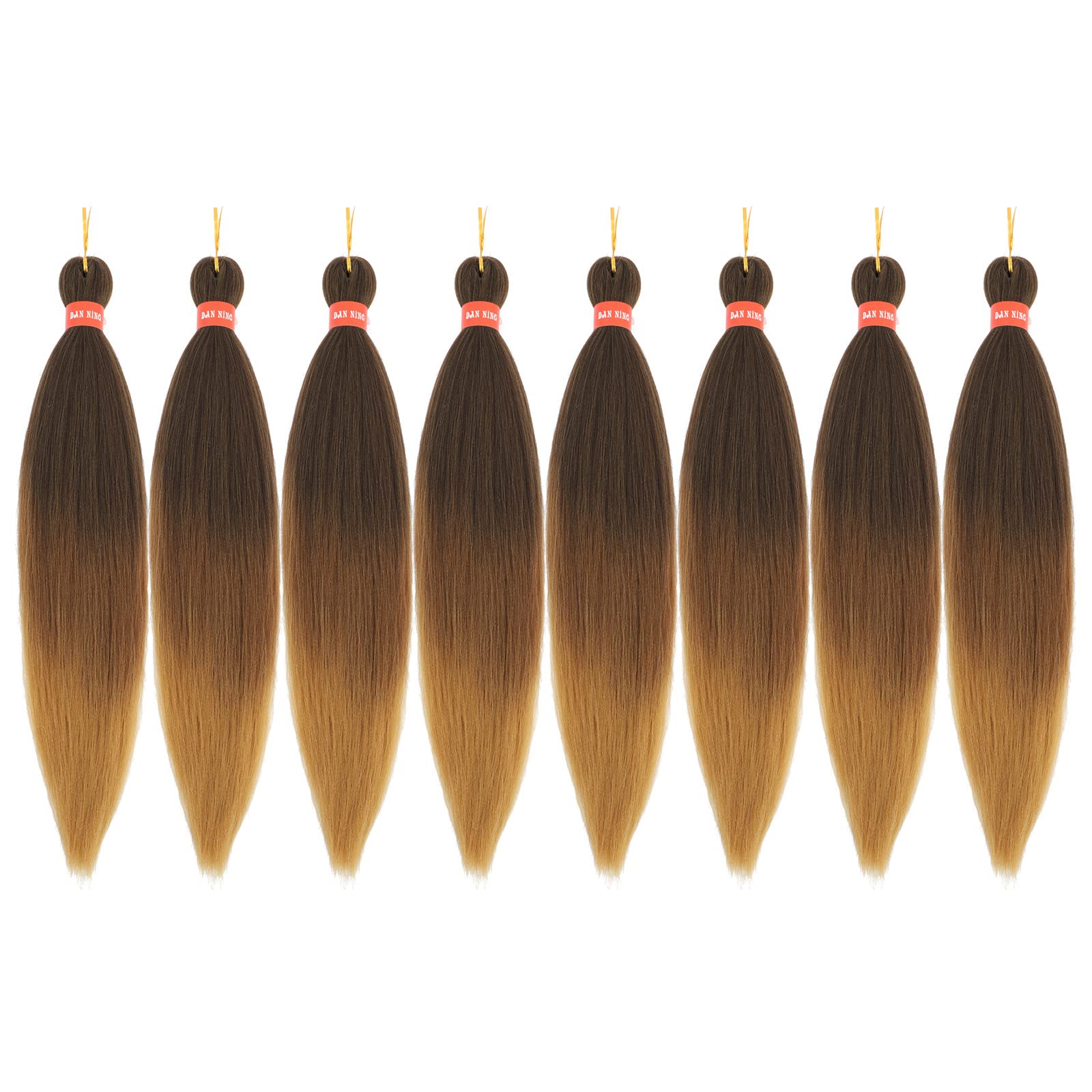 Ombre Pre-stretched Braiding Hair,Silky Braid Hair Extensions, Itch Free Crochet Twist Hair Braids, Yaki Texture Original Braiding Hair Pre Stretched(24''-pack of 8, 4/30/27)… 24 Inch (Pack of 8) 4/30/27 Ombre Pre-stretched Braiding Hair,Silky Braid Hair Extensions, Itch Free Crochet Twist Hair Braids, Yaki Texture Original Braiding Hair Pre Stretched(24''-pack of 8, 4/30/27)… 24 Inch (Pack of 8) 4/30/27