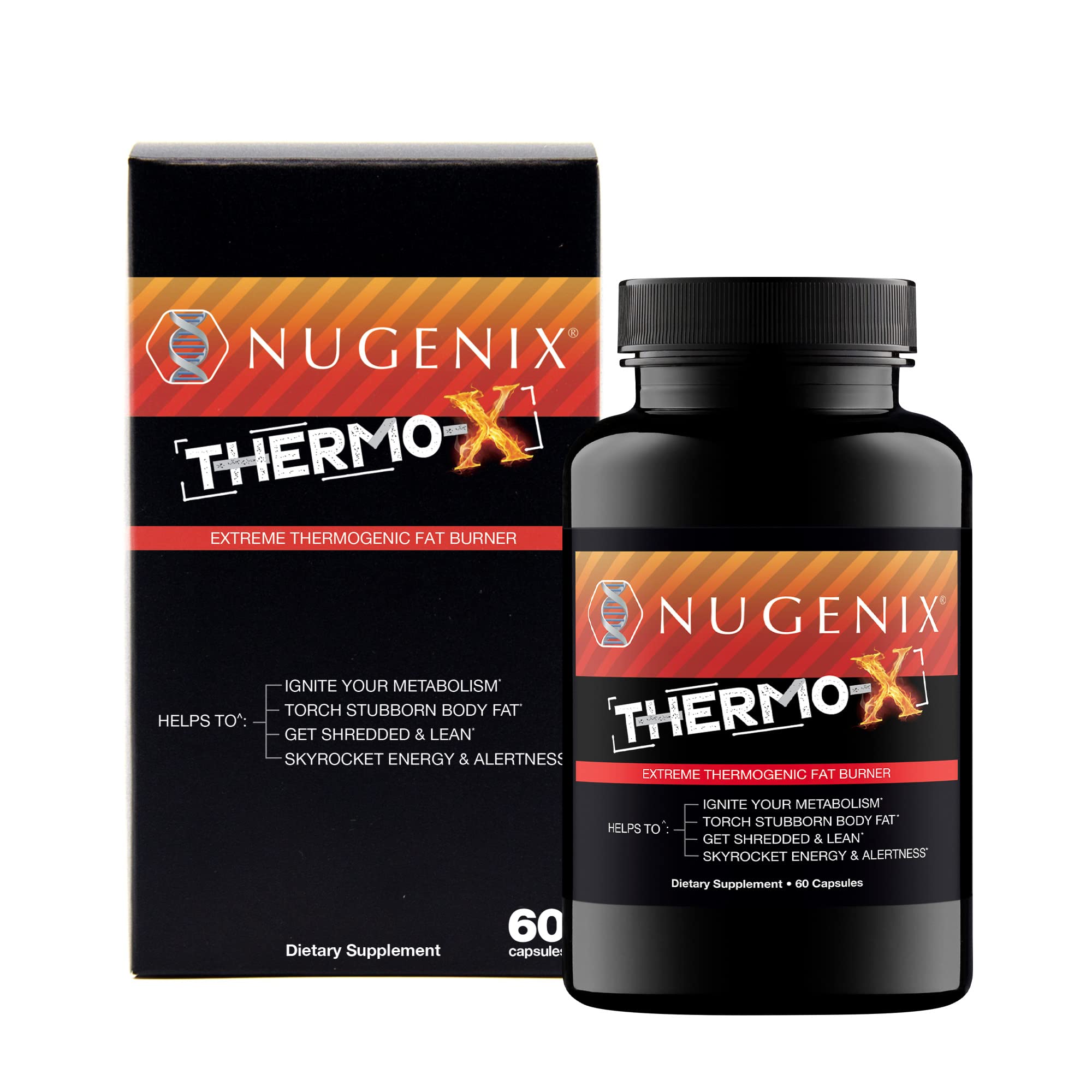 Nugenix Thermo-X: Thermogenic Fat Burner Supplement for Men Extreme  Metabolic Accelerator 60 Count