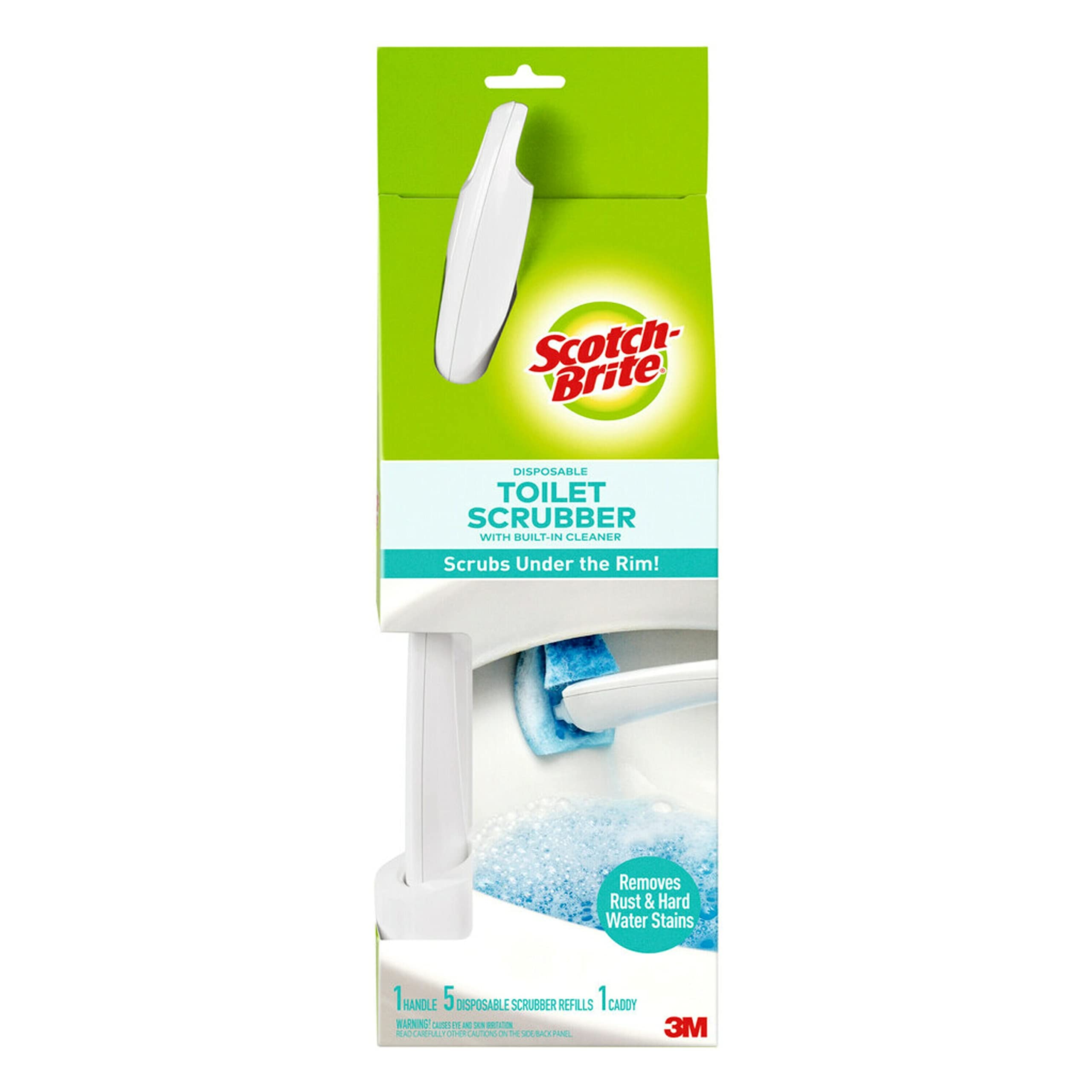  Scotch-Brite Disposable Toilet Scrubber Refills, Removes Rust &  Hard Water Stains, 10 Disposable Refills Blue : Health & Household