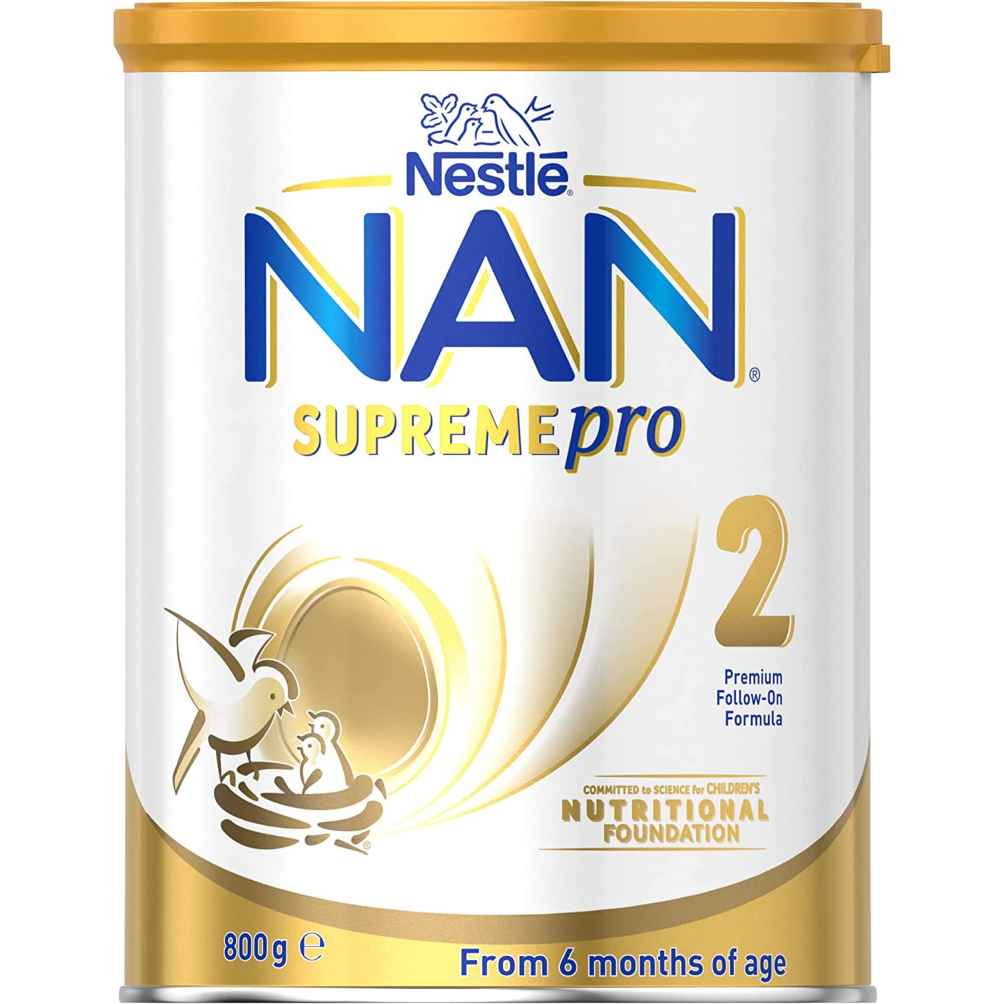 Fórmula Infantil NAN 2 Supreme Pro, 6 a 12 Meses, 800g