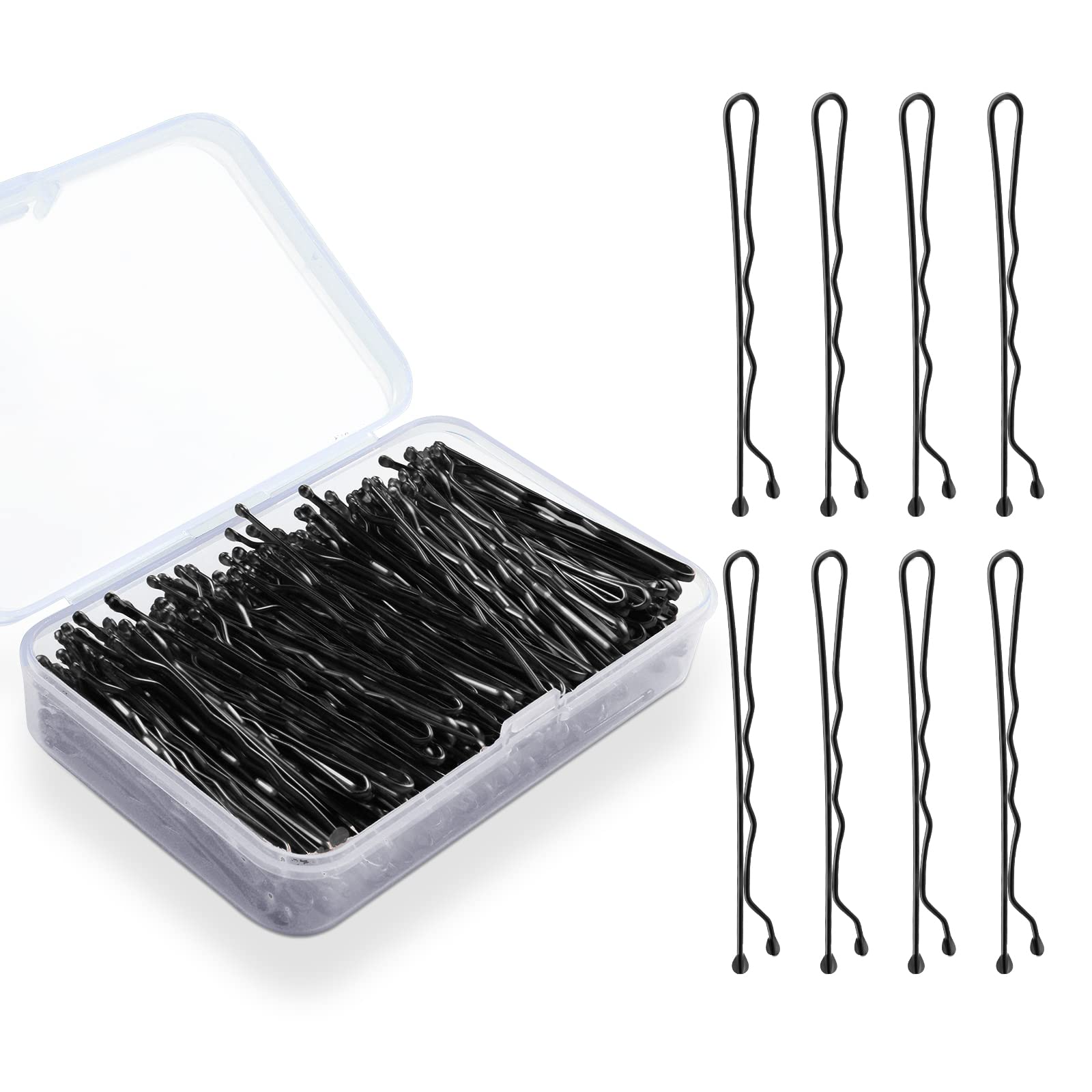 Bobby Pins Regular - 50MM BLACK – KYK Hair Care