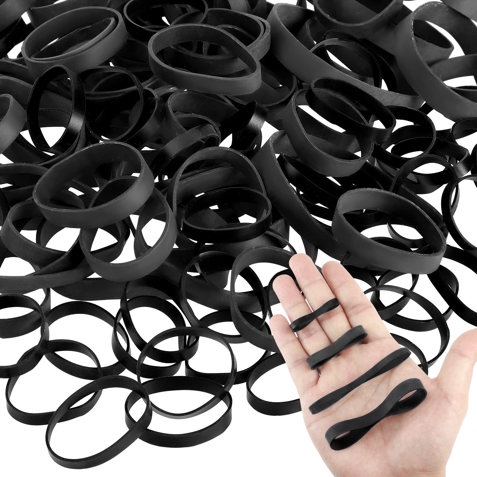 Tactical Rubber Bands Black Ranger Heavy Duty Rubber Bands Black Thick  Outdoor Bands for Camping Survival Sports Hiking Biking Fixed Item, 4 Sizes  60