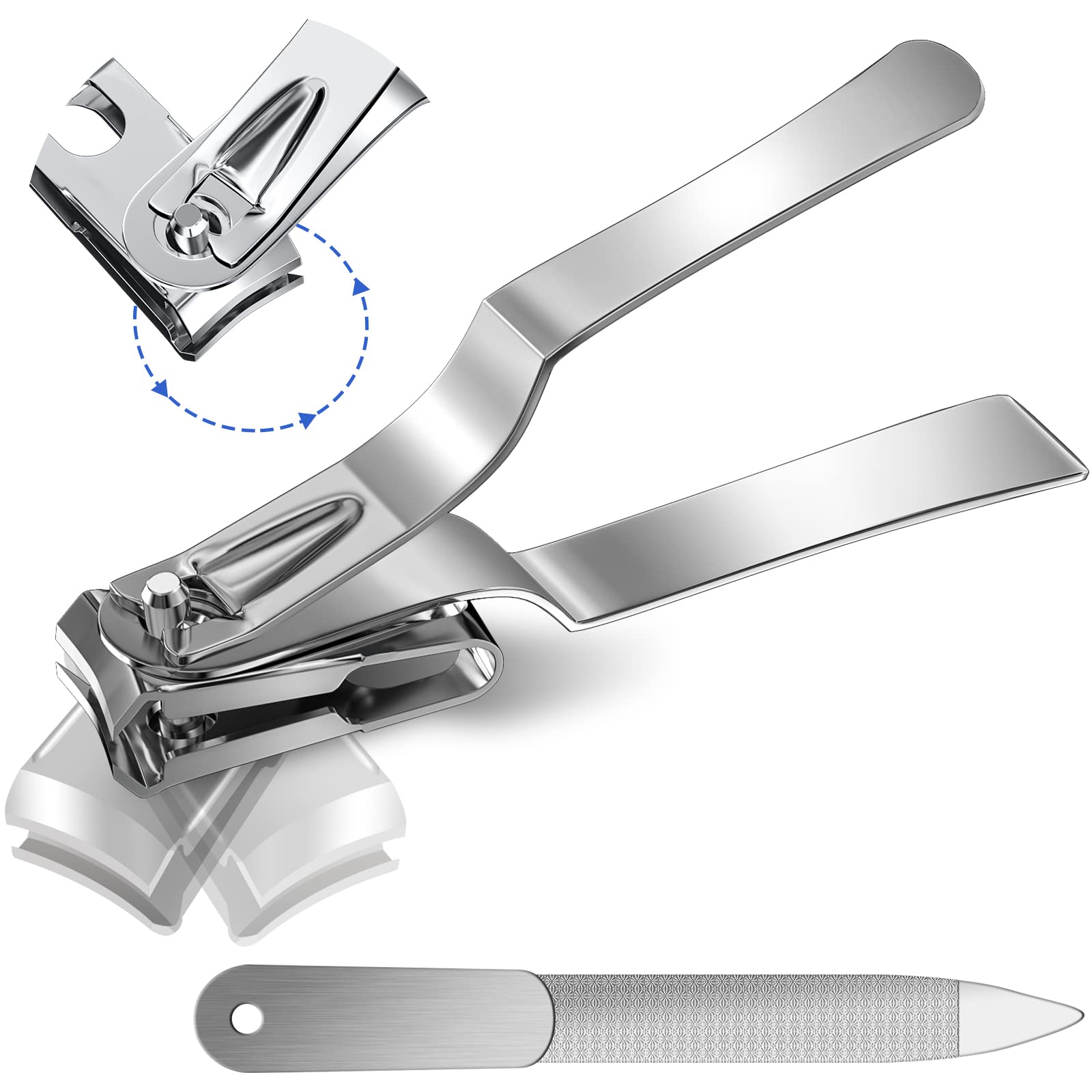 Ultra Sharp Stainless Steel Nail Clippers, Fingernail & Toenail