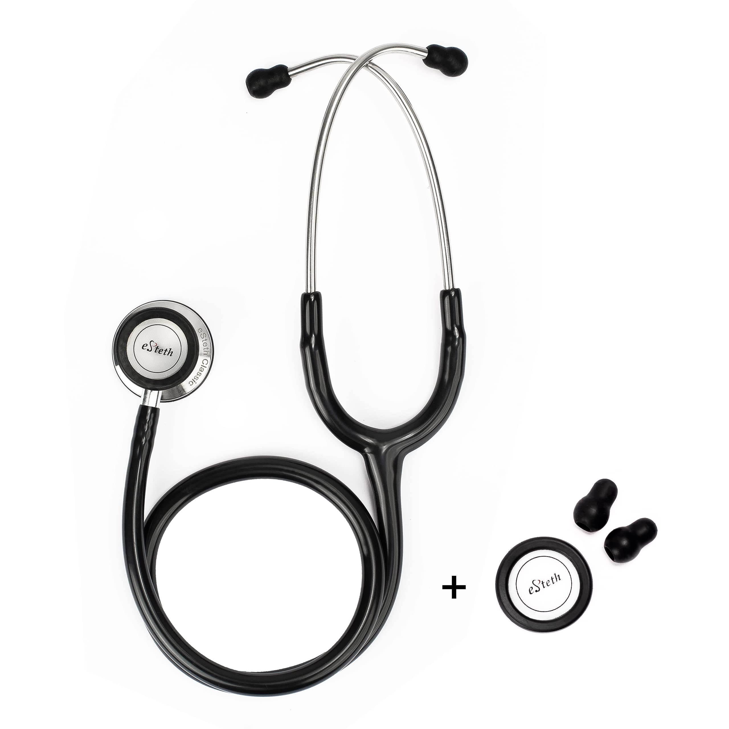 eSteth Classic Stethoscope - Sensitive Chest Piece for Monitoring