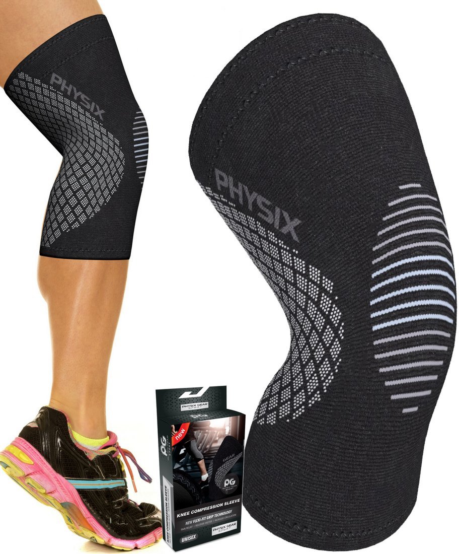 Physix Gear Sport Knee Support Brace - Best No-Slip Knee Braces