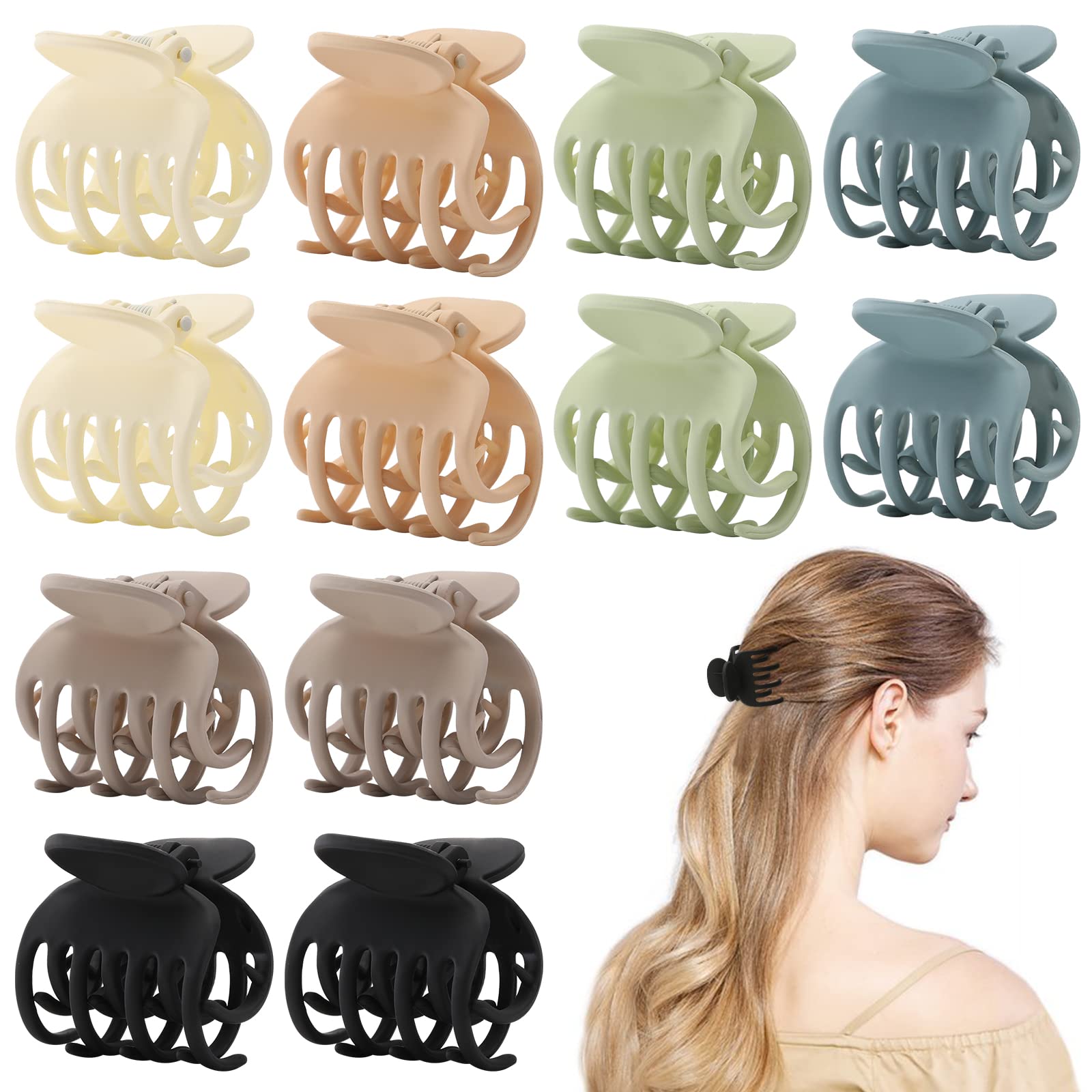 Small Hair Claw Clips for Thin Hair Mini Cute Flower Hair Clips for Women  Girls Non Slip Tiny Plastic Jaw Baby Claw Clips Variety Pack Matte Short  Hair Styling Accessories 10PCS Mixed