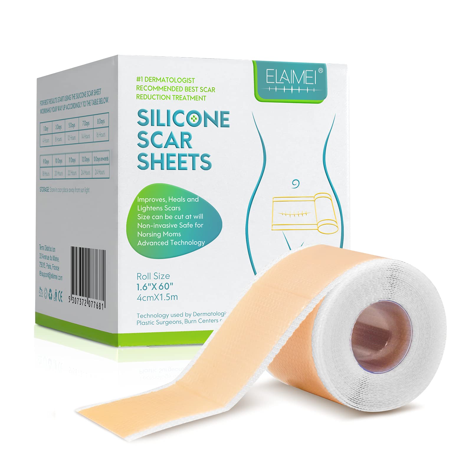 Silicone Scar Sheets Silicone Scar Tape Roll Scar Silicone Strips Scar  Removal Sheet Long Strips for