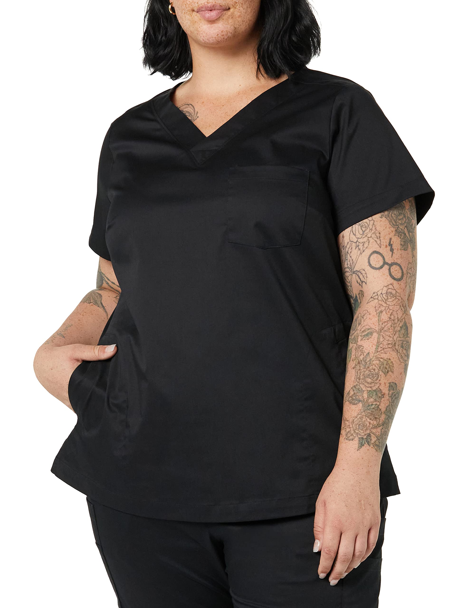 Essentials Women's Classic-fit Short-Sleeve V-Neck T-Shirt