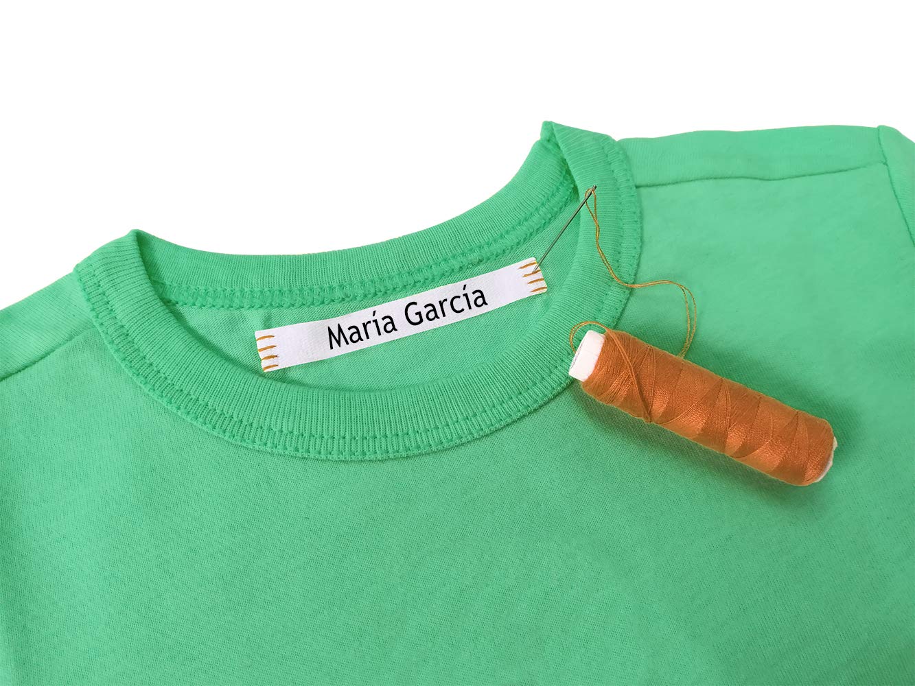  Personalized Sewing Labels to Mark Clothes. 100% Cotton.  Gentle with Your Kids Skin, for Children's School Uniform/Clothing Labels  for Kids, Baby and Children. (100) : Office Products