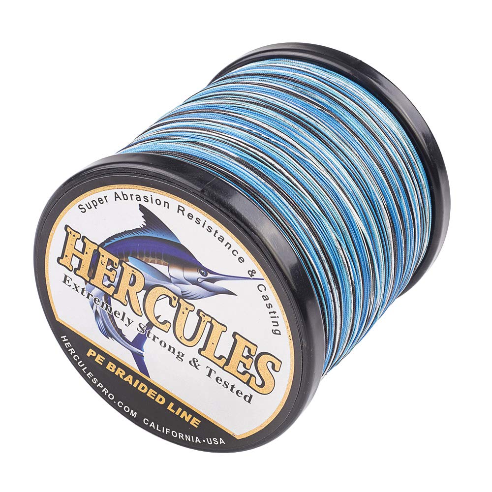 HERCULES Cost-Effective Super Cast 8 Strands Braided Fishing Line 10LB to  300LB Test for Salt