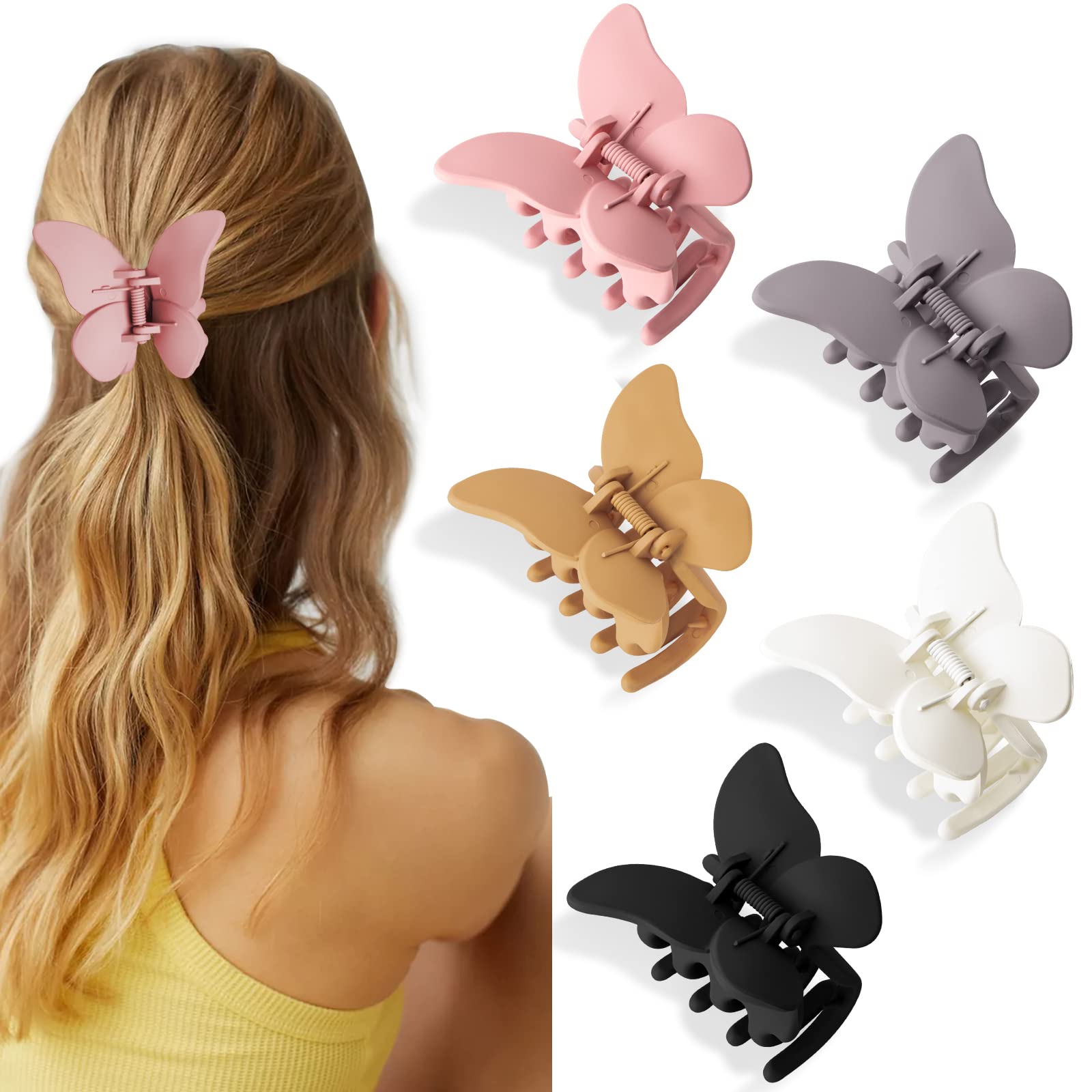 💗 2pc butterfly Y2k 2000s Kawaii Hair Clips 💗