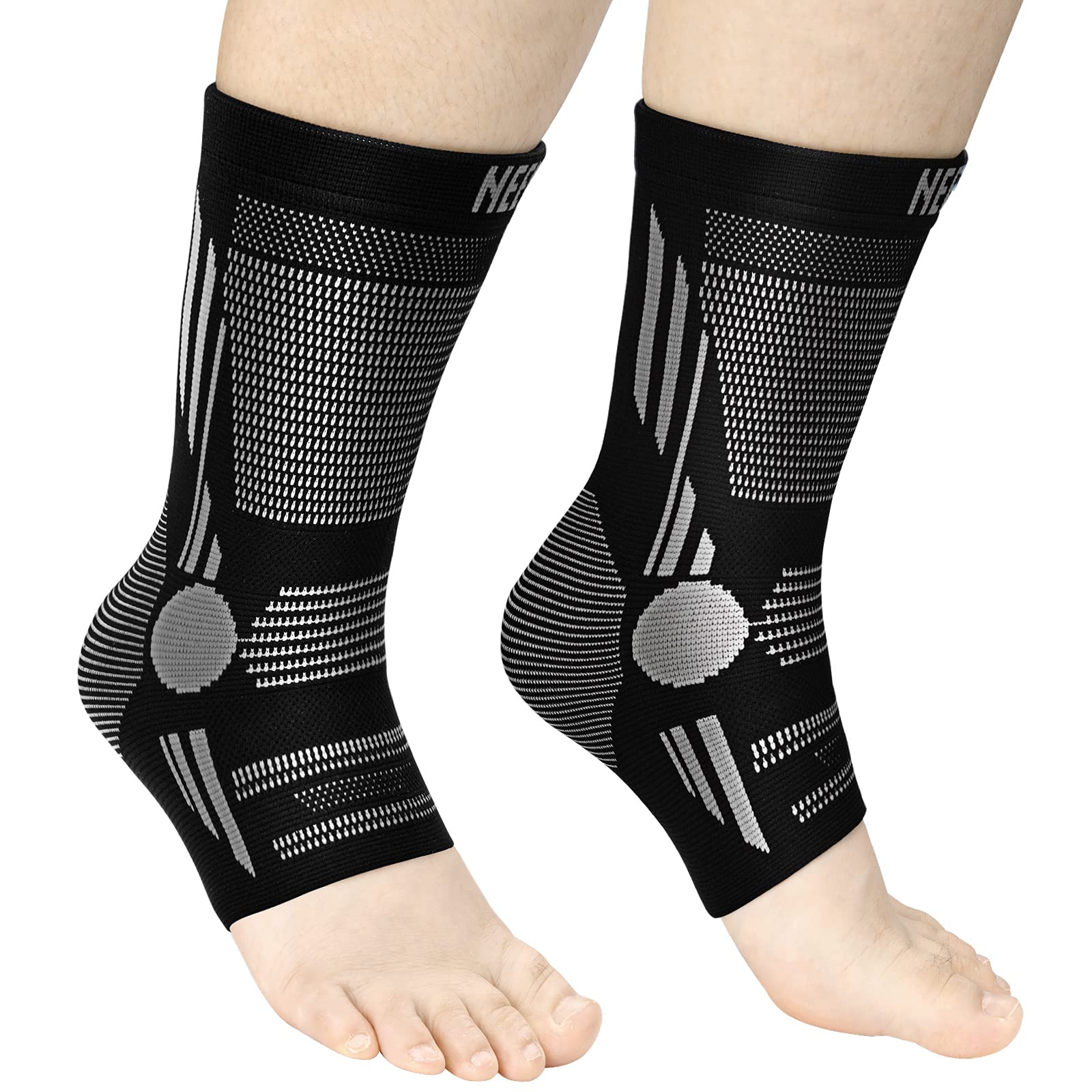 NEENCA Professional Ankle Brace Compression Sleeves (Pair), Ankle