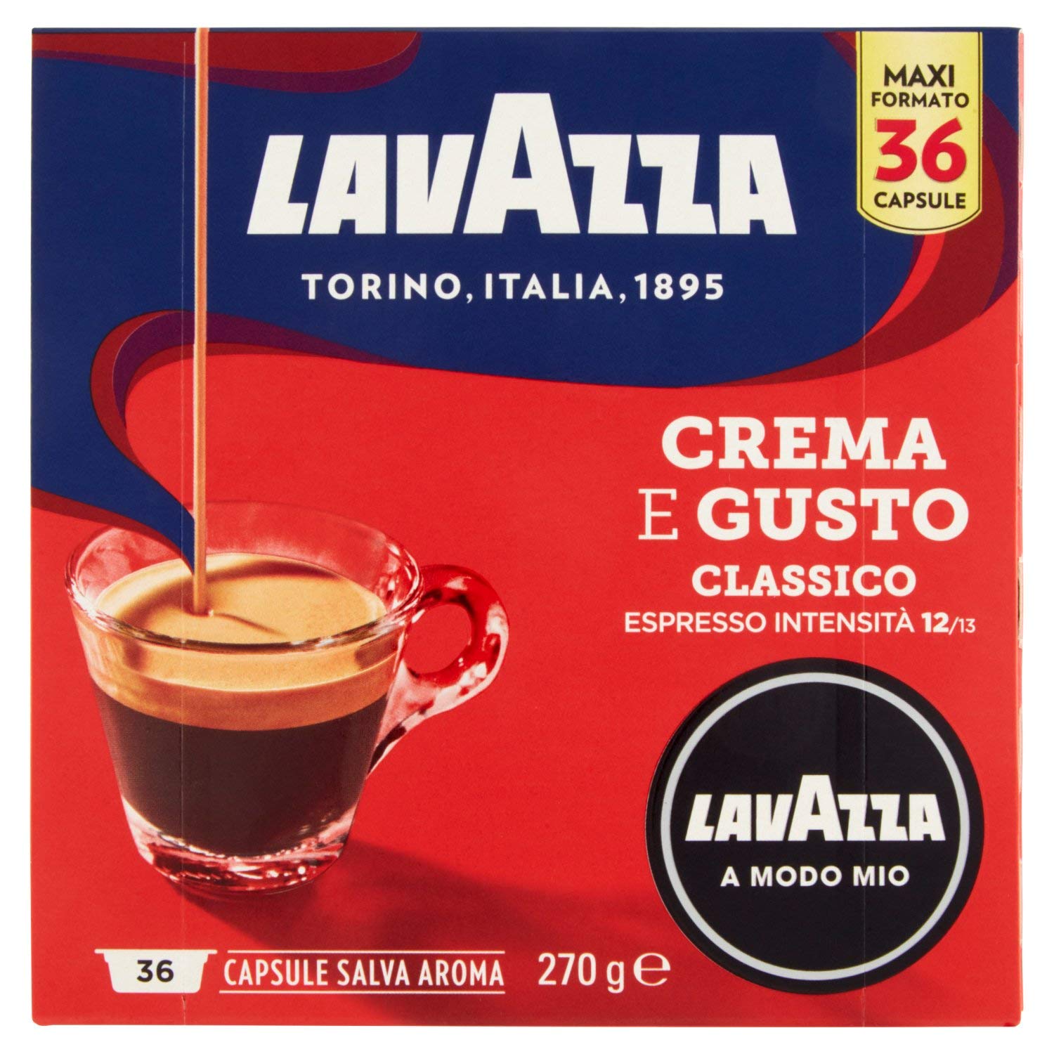 Lavazza A Modo Mio Passionale Coffee Capsules (10 Packs of 36)