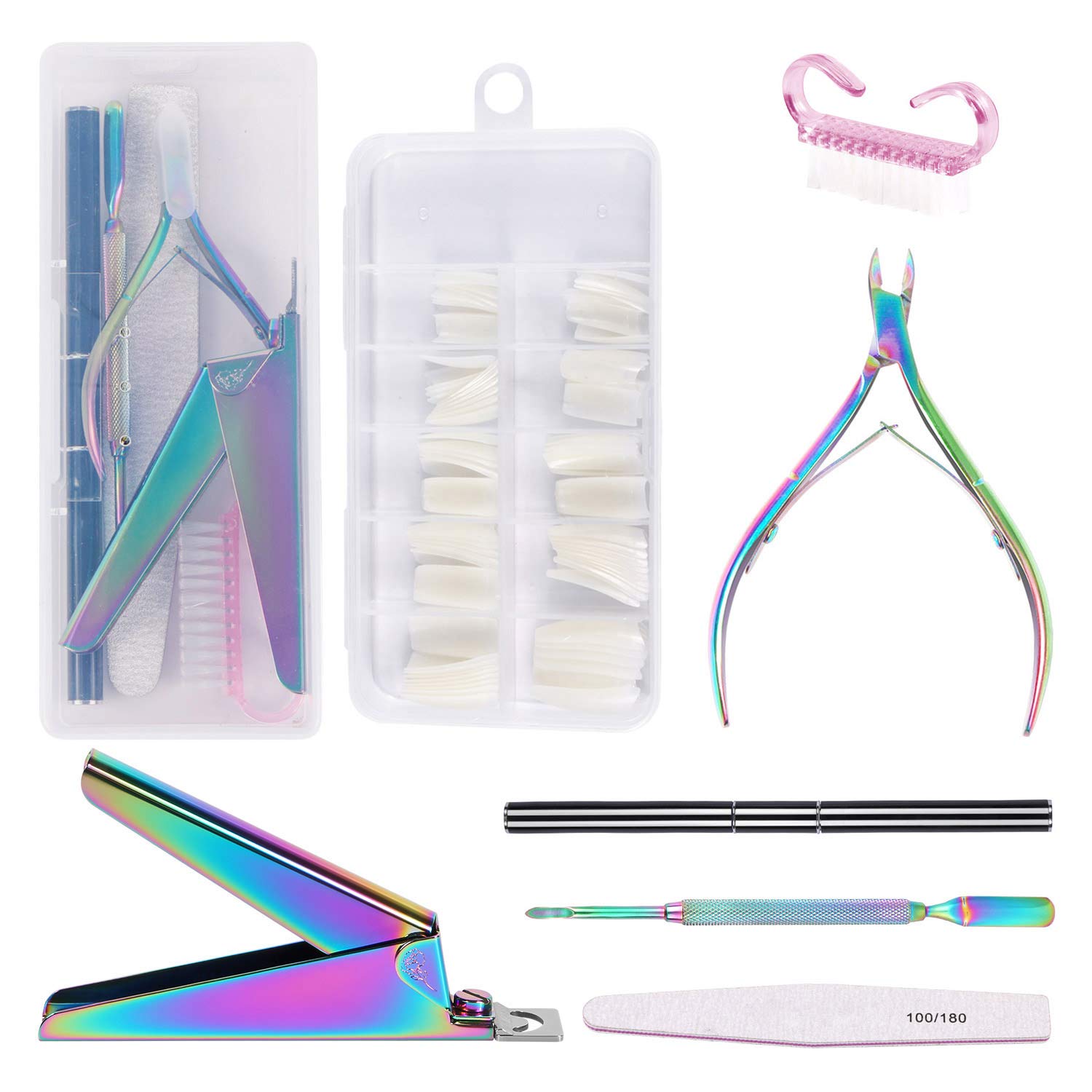 Buy Nails for girls | nail extension | Artificial Nails Set With Nail Glue  With 2 Way Dotting Pen Tool Online at Low Prices in India - Amazon.in