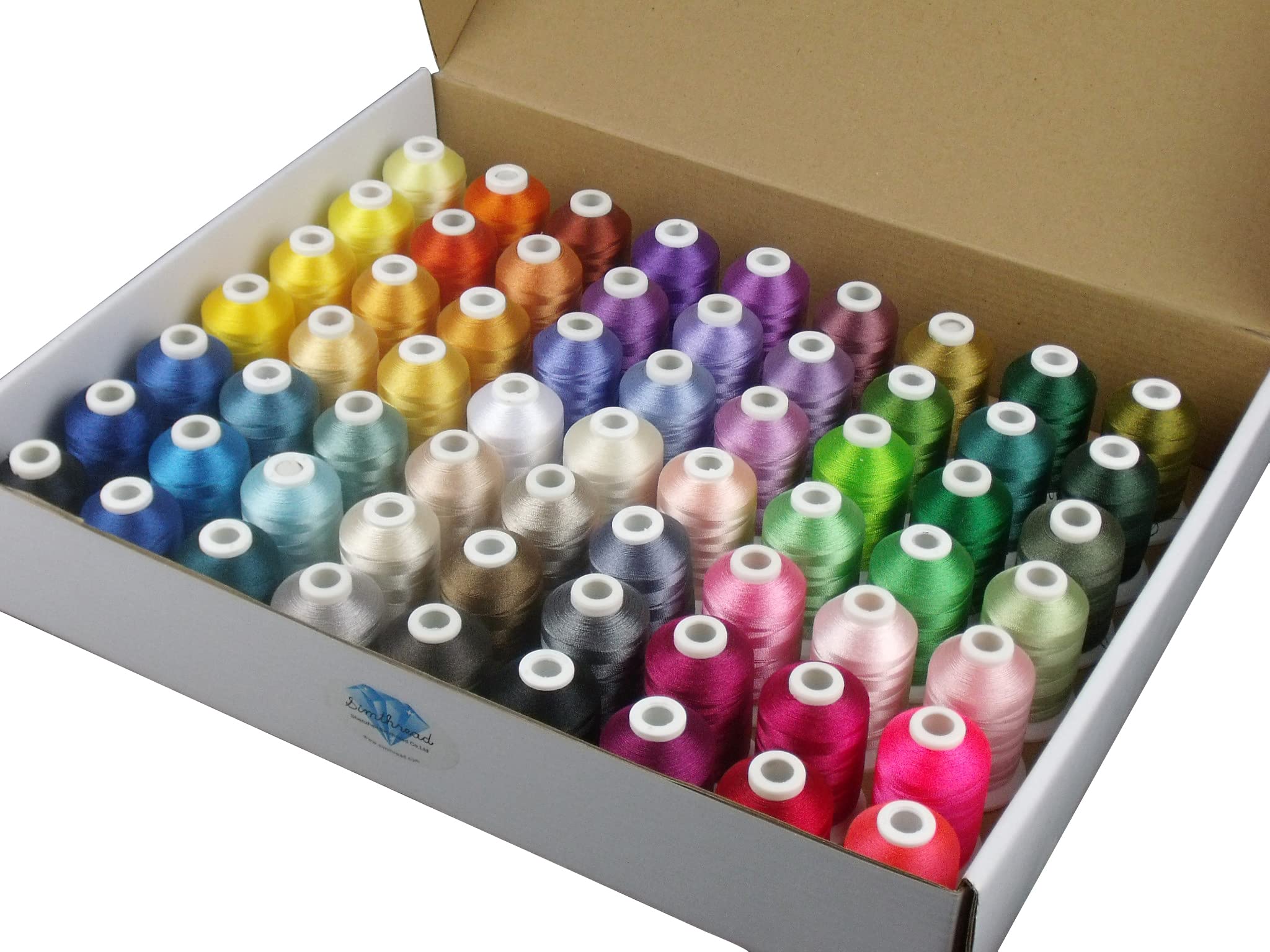 12 Prewound Bobbin Embroidery Thread Size A Class 15 SA156 top bobbins —  Simthread - High Quality Machine Embroidery Thread Supplier