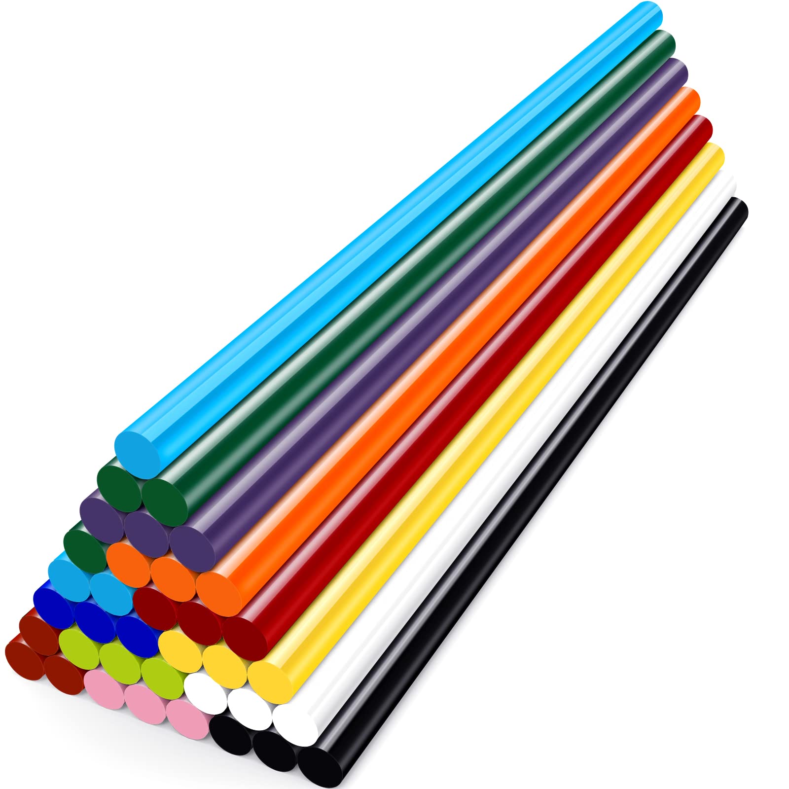 Colored Hot Glue Sticks ENPOINT 8 Long x 0.27 Dia Hot Melt Glue Sticks  Mini Size Bulk Color Adhesive Glue Sticks Small for Crafting DIY Art School  Gluing Project Repair Sealing 36