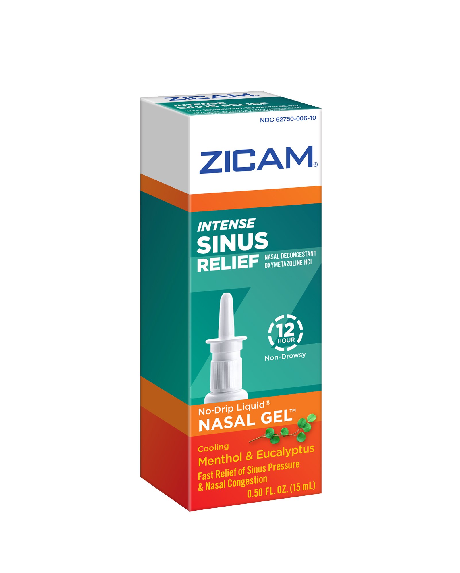 Zicam Intense Sinus Relief Nasal Gel (15 ml) 0.5 Fl Oz (Pack of 2)