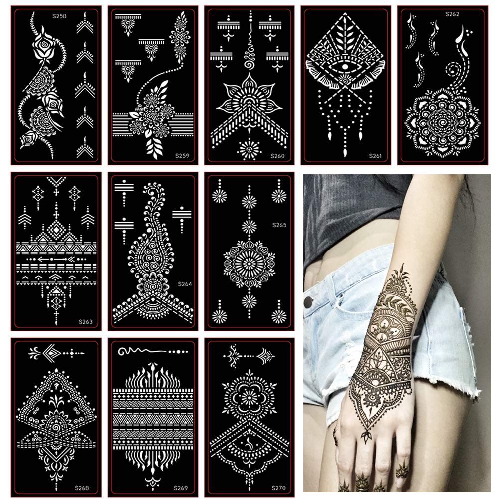 Henna Tattoo Kits  Shop Henna Tattoo Design & Stencil Kits