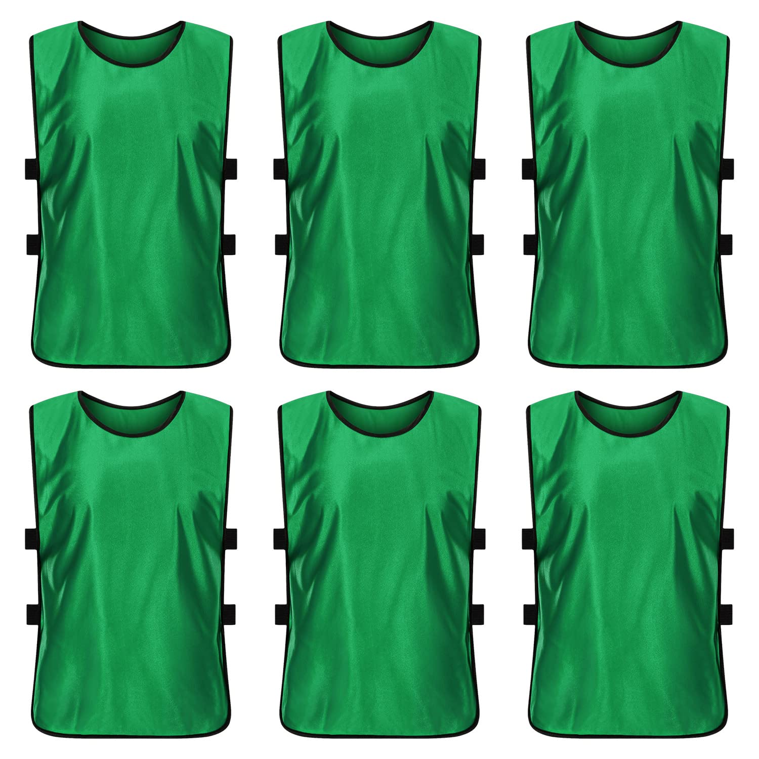 6 Pack Pinnies Scrimmage Vests Practice Jersey For Soccer Training