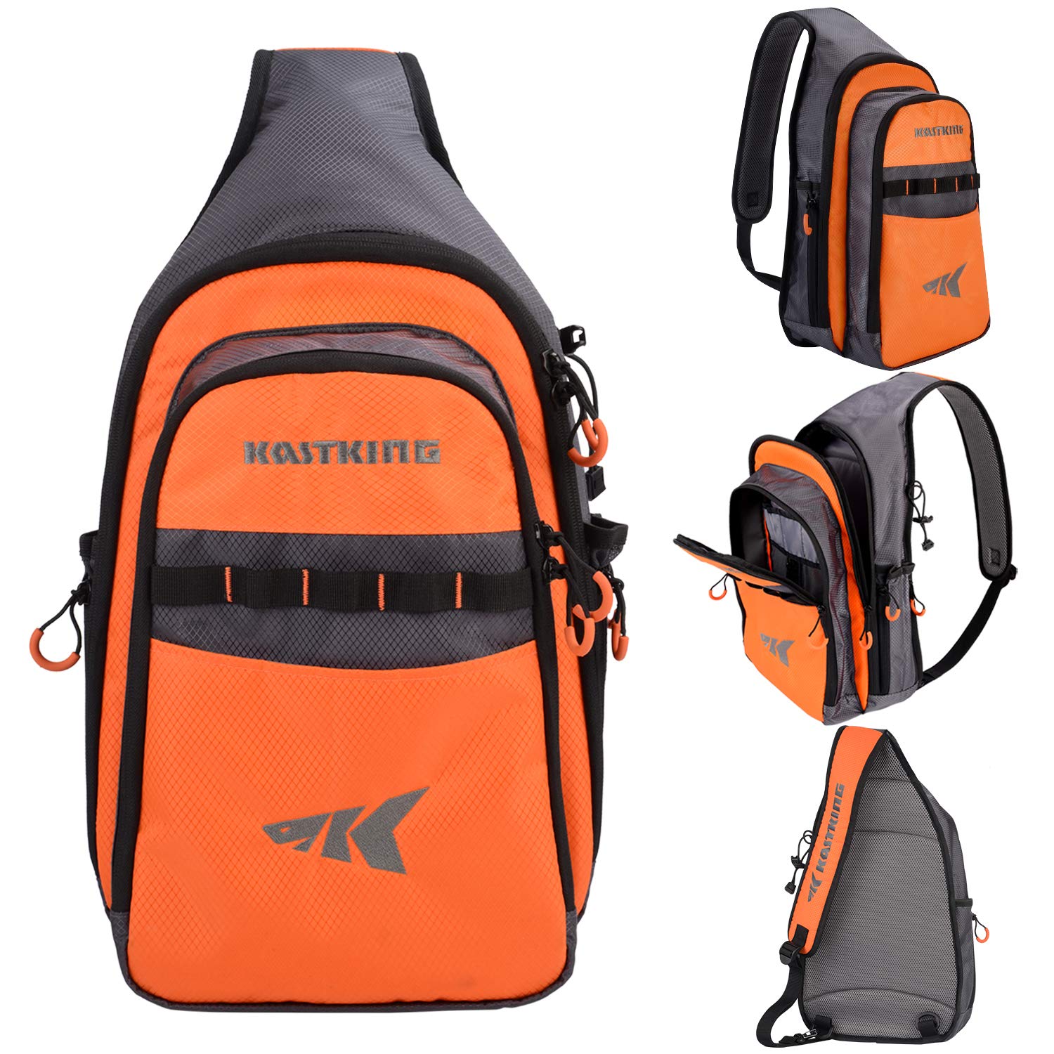 KastKing Pond Hopper Fishing Sling Tackle Storage Bag – Lightweight Sling  Fishing Backpack - Sling Tool Bag for Fishing Hiking Hunting Camping