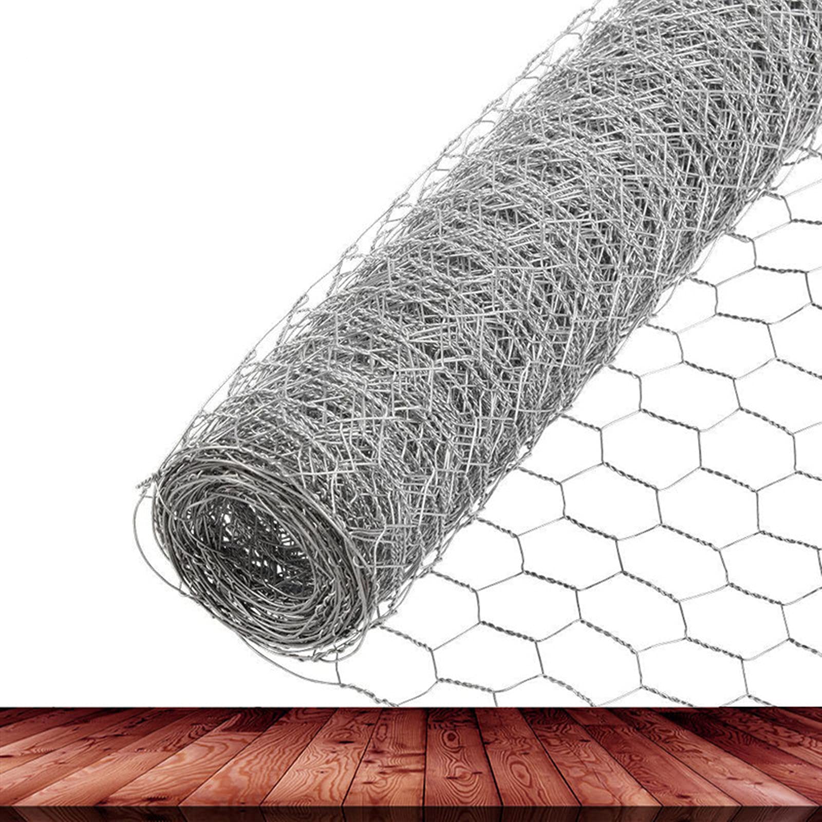 DoubleWood Chicken Wire Net for Craft Projects 3 Sheets Galvanized  Hexagonal Wire Mesh Fence 13.7 Inches x 40 Inches Mesh10 Feet (13.7 x 40  Inches - 3 Sheets)