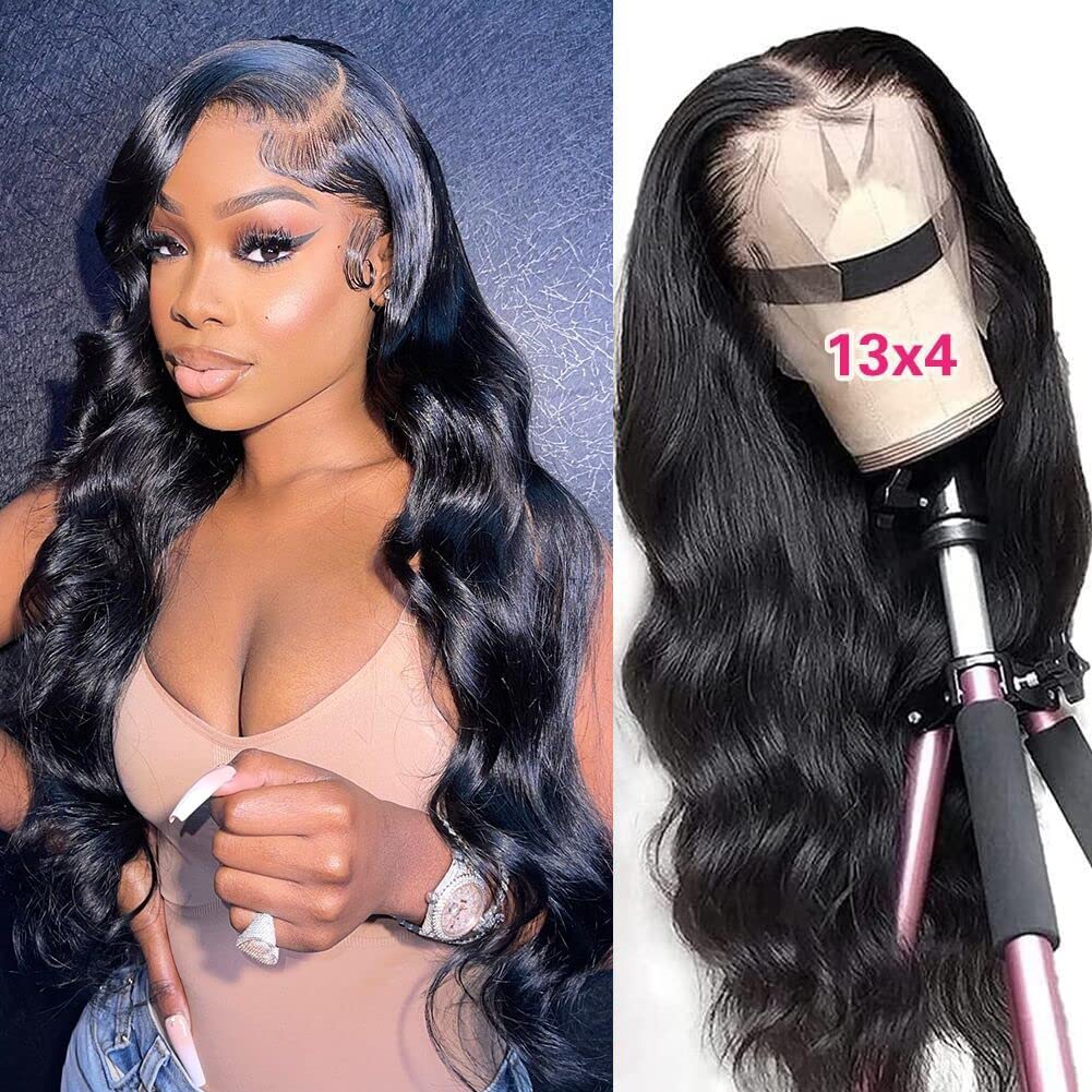 26 Inch Body Wave Frontal Wigs Human Hair Hd Lace Front Wigs Human Hair  13X4 Body Wave Lace Frontal Wig 150% Density Pre Plucked Lace Front Wigs  For Black Women Human Hair