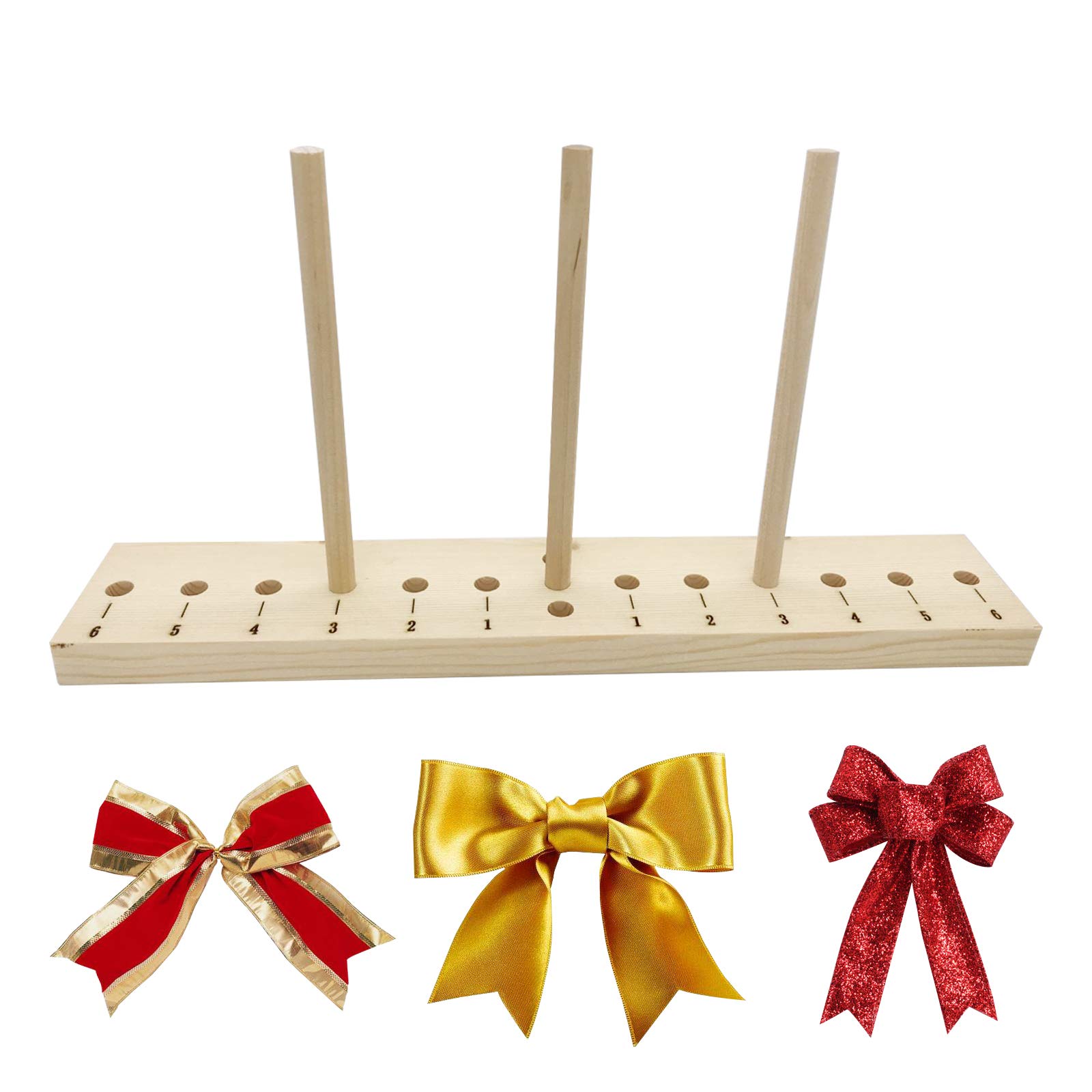 BOW MAKER FOR Ribbon Wooden Multi Size Adjustable With Wooden