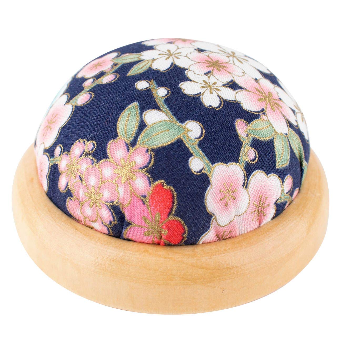  HARFINGTON Wooden Base Needle Pincushions Japanese Style Pin  Cushions Round Pin Cushion Needle Holder for Sewing Quilting Needlework DIY  Crafts, Light Pink