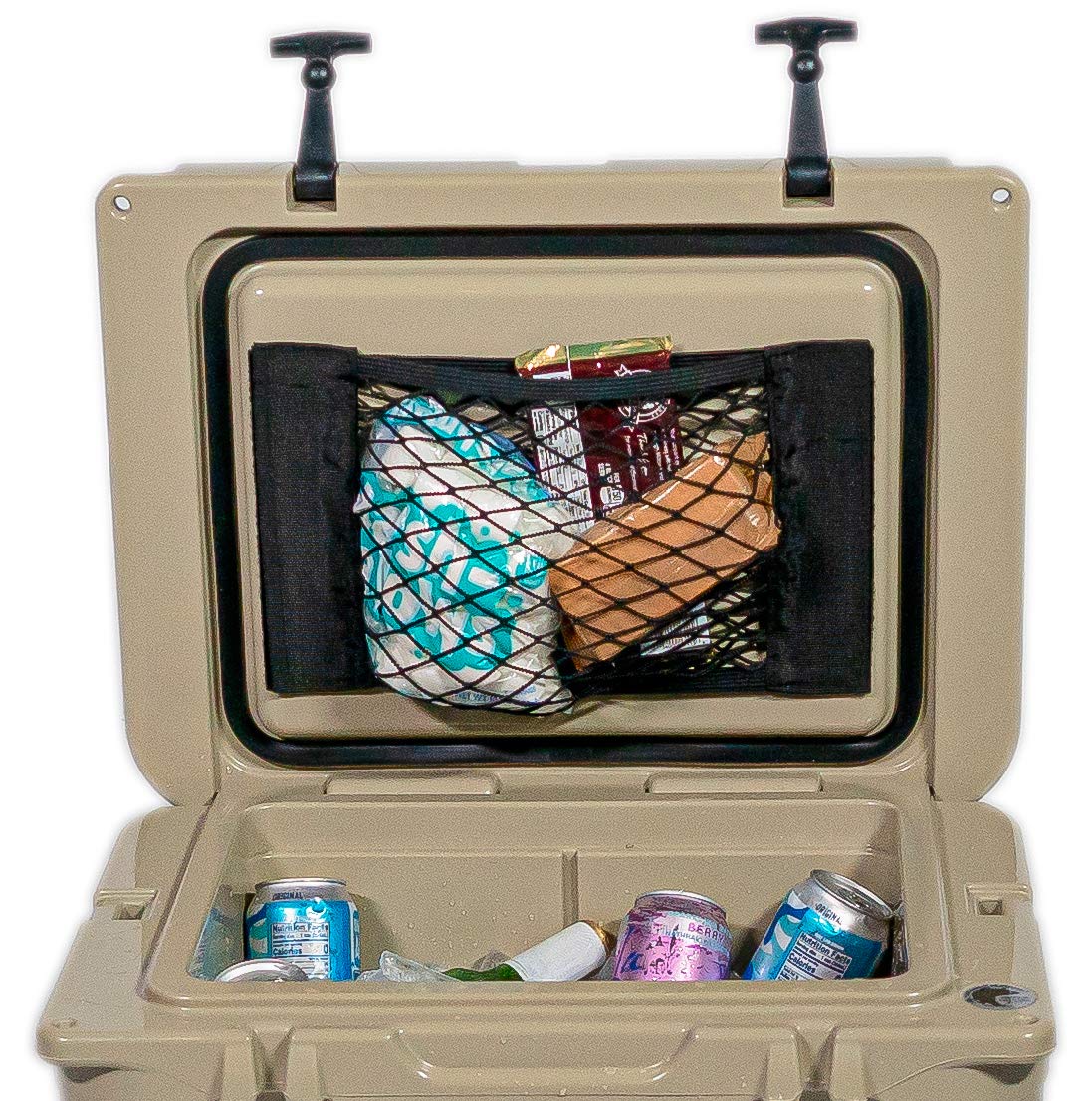 Cooler Net for Dry Storage and Organization, Compatible with Yeti,  Coleman, Igloo, Lifetime, Pelican, Canyon Ice Chests