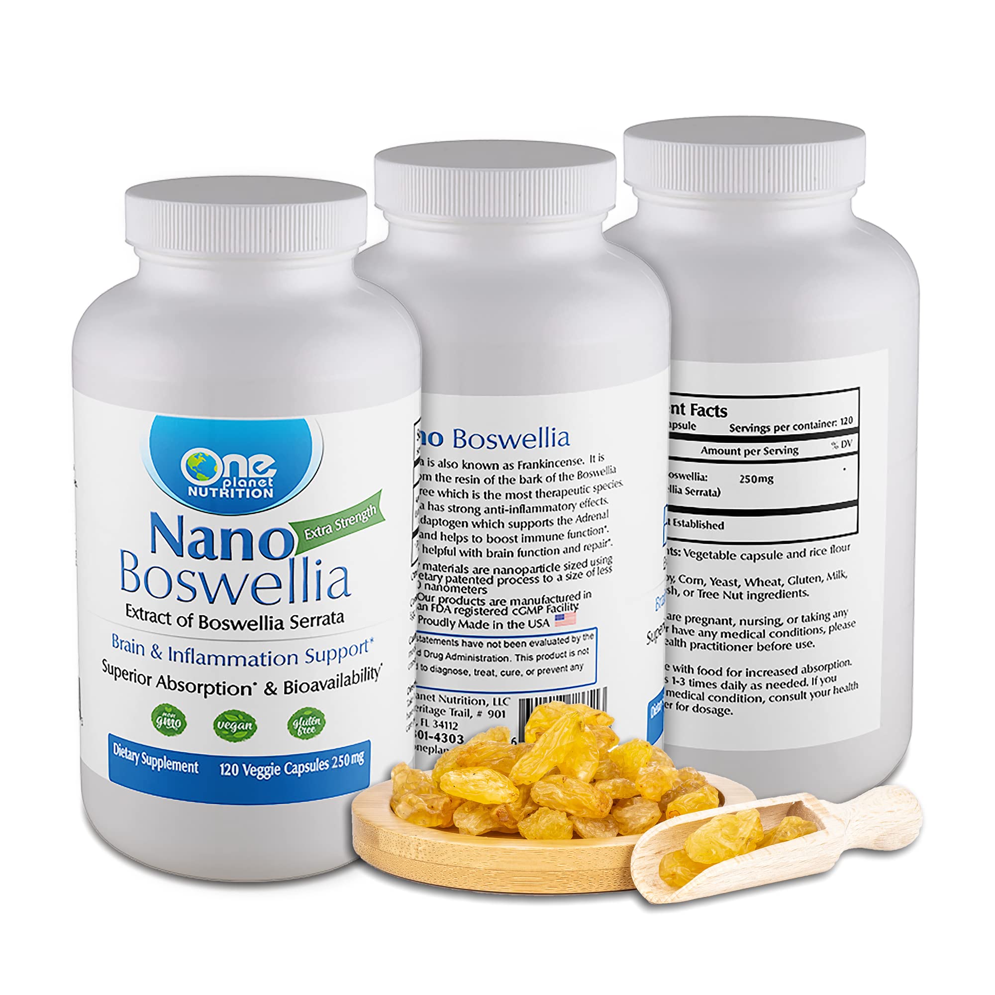 Nano Boswellia 250mg Supplement - Potent Boswellia Serrata Extract ...