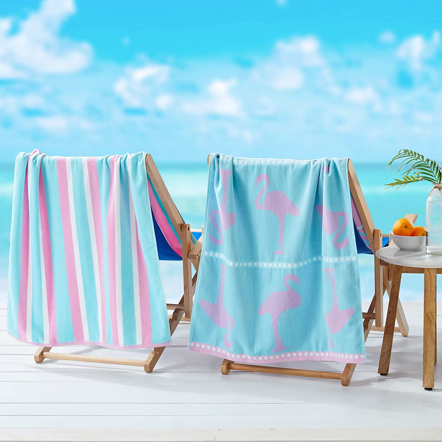 100% Turkish Cotton Maui Collection Luxury Bath Towels (Set of 4)
