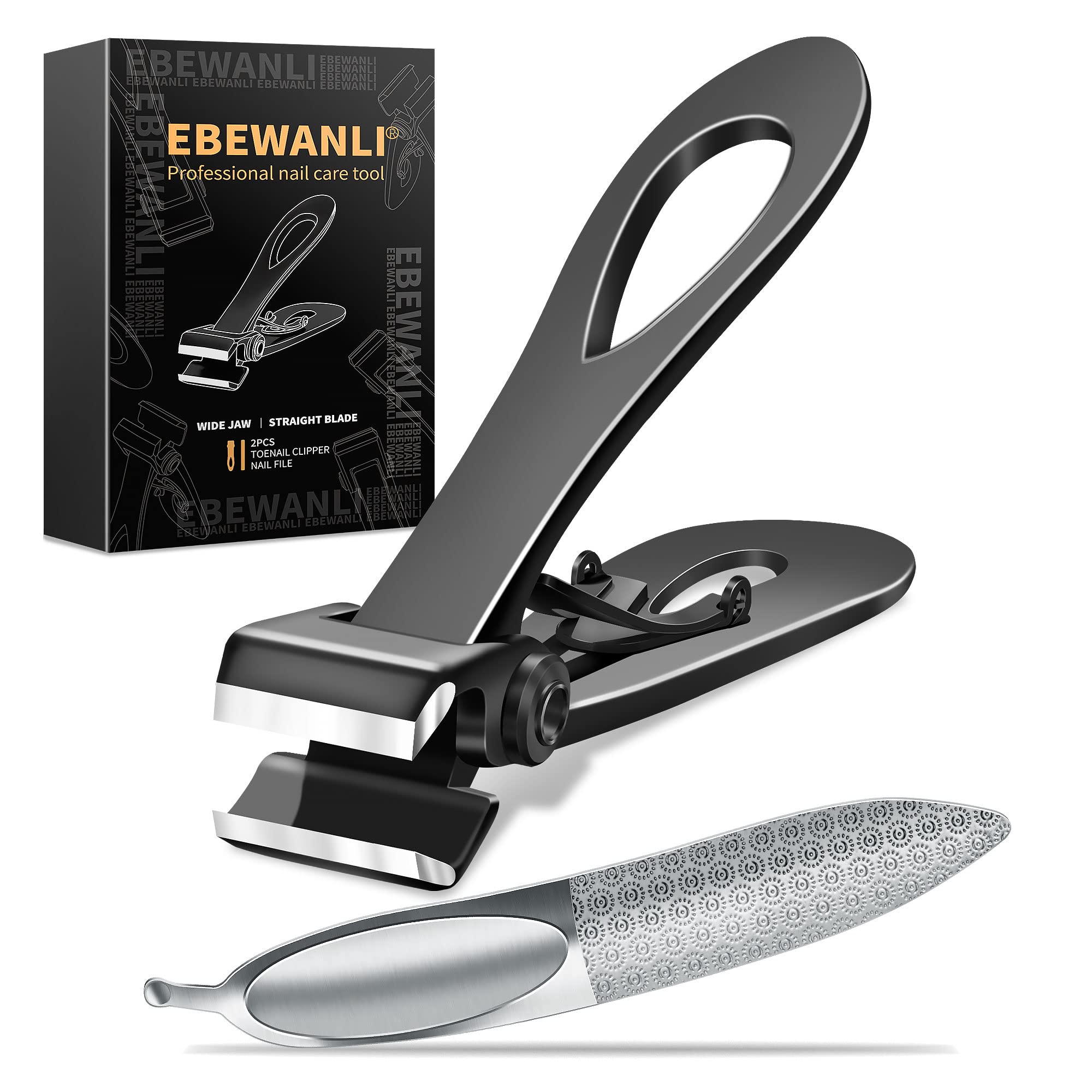 Wide Toenail Clippers For Thick Nails 17mm Wide Jaw Opening Extra Large Nail  Clippers For Thick Toenails, Big Nail Clippers For Men And Seniors, Stain