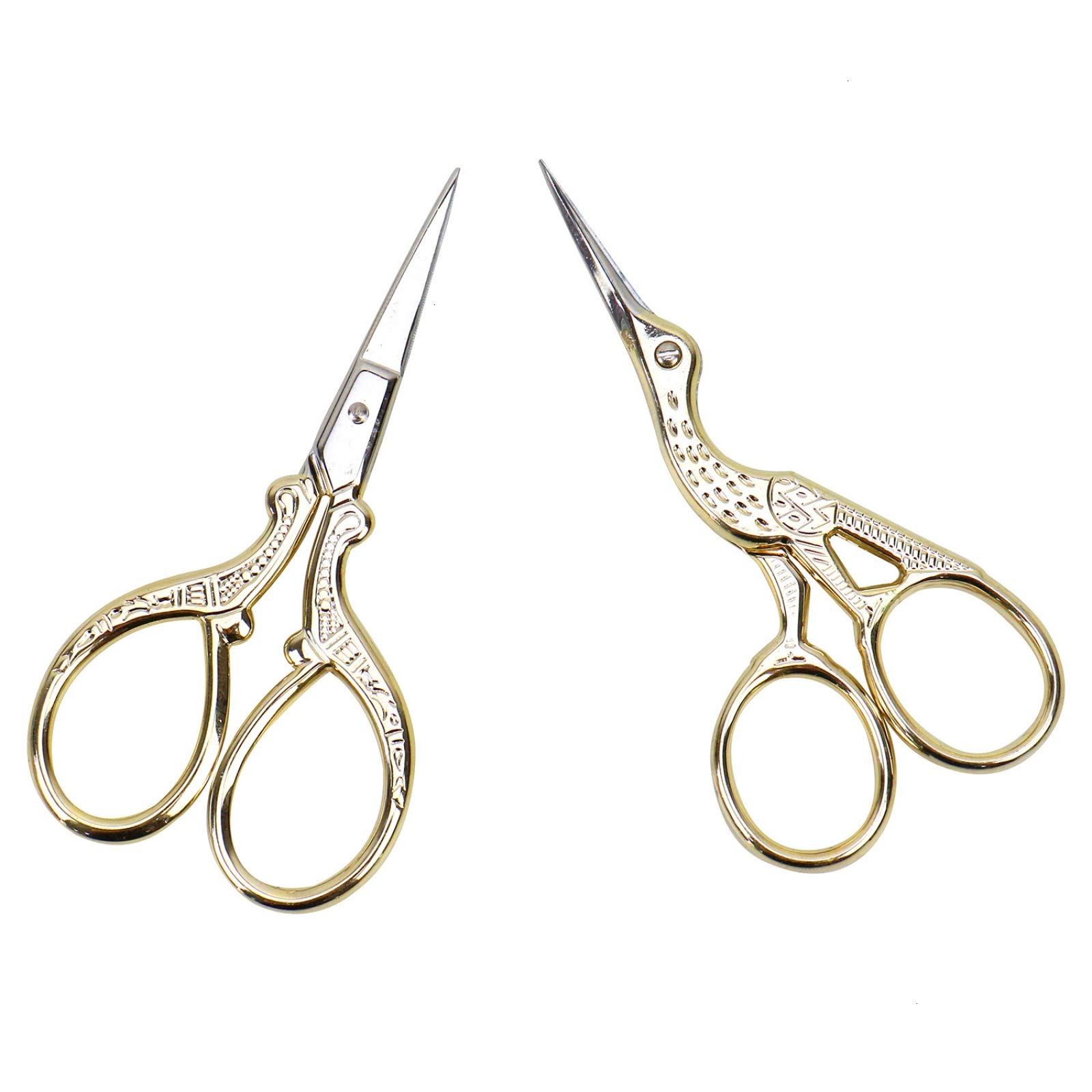 AQUEENLY Embroidery Scissors, Stainless Steel Sharp Stork Scissors for  Sewing Crafting, Art Work, Threading, Needlework - DIY